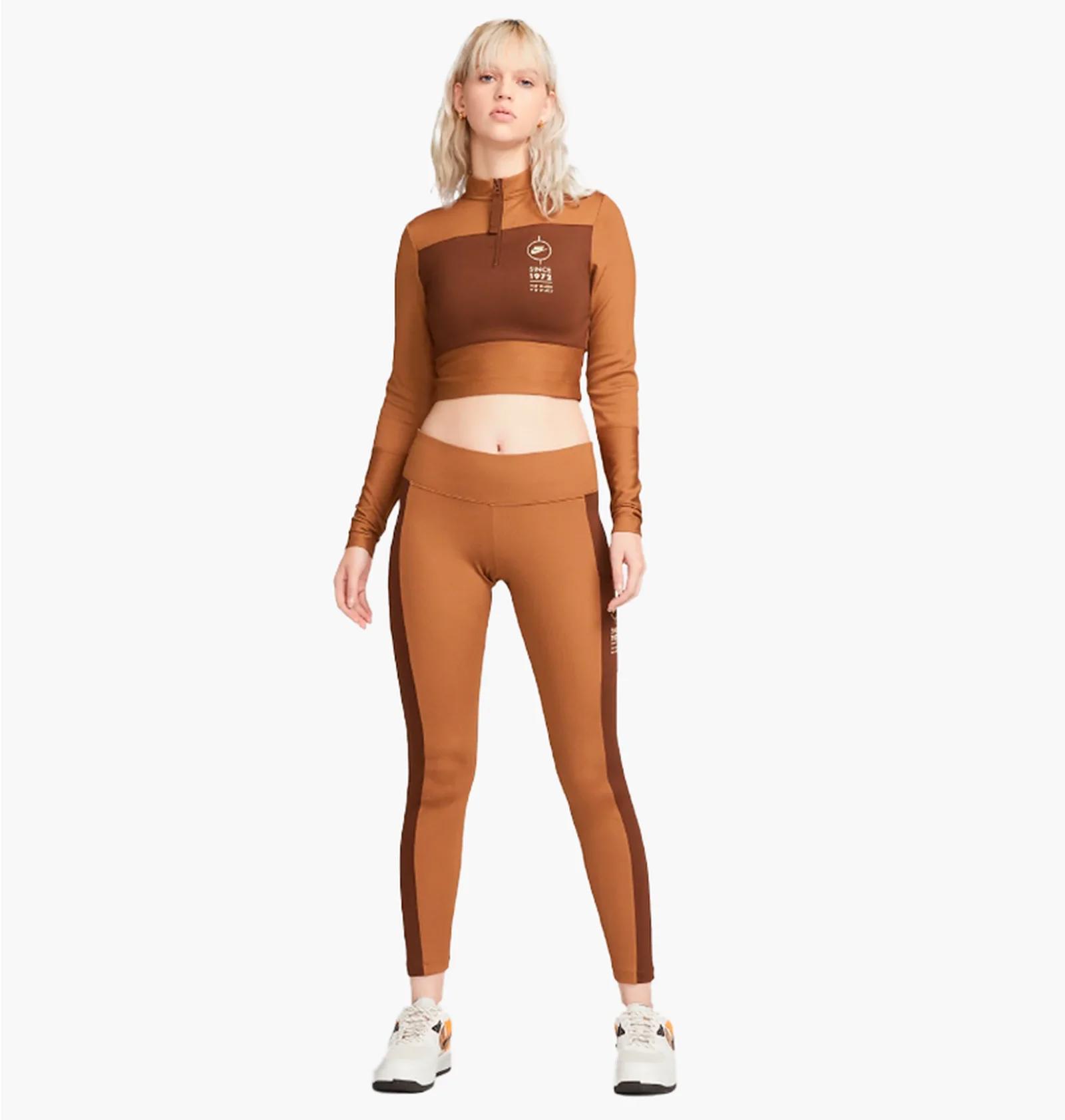 Спортивний костюм жіночий Nike Sportswear Tech Brown (FD4236-270__FD4237-270) — фото 1