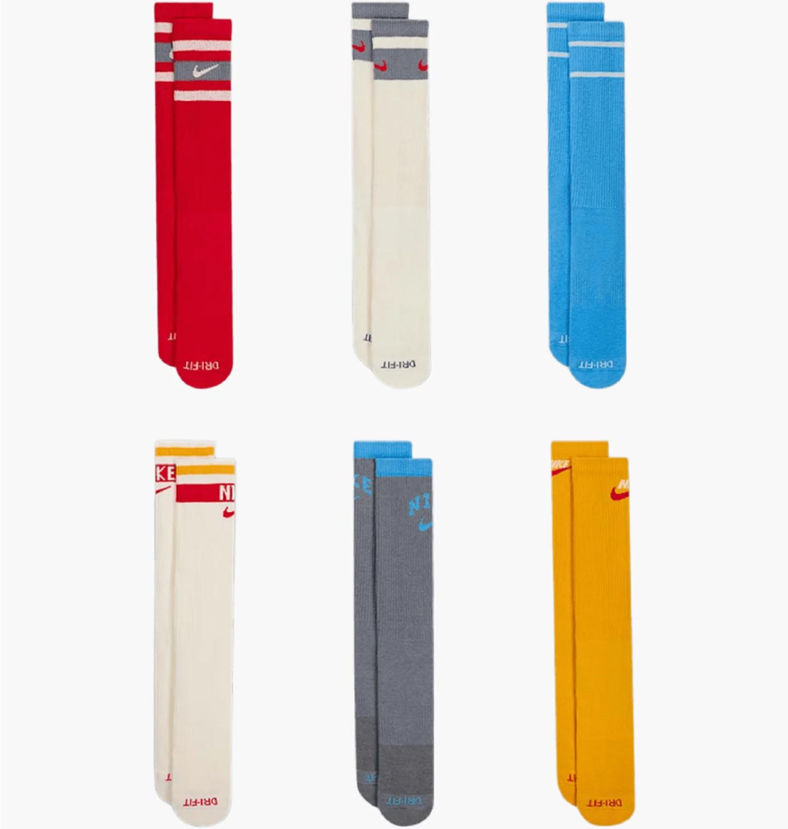 Шкарпетки Nike Everyday Plus Retro Cushioned Crew Socks 6-Pack (DX7670-910) — фото 1