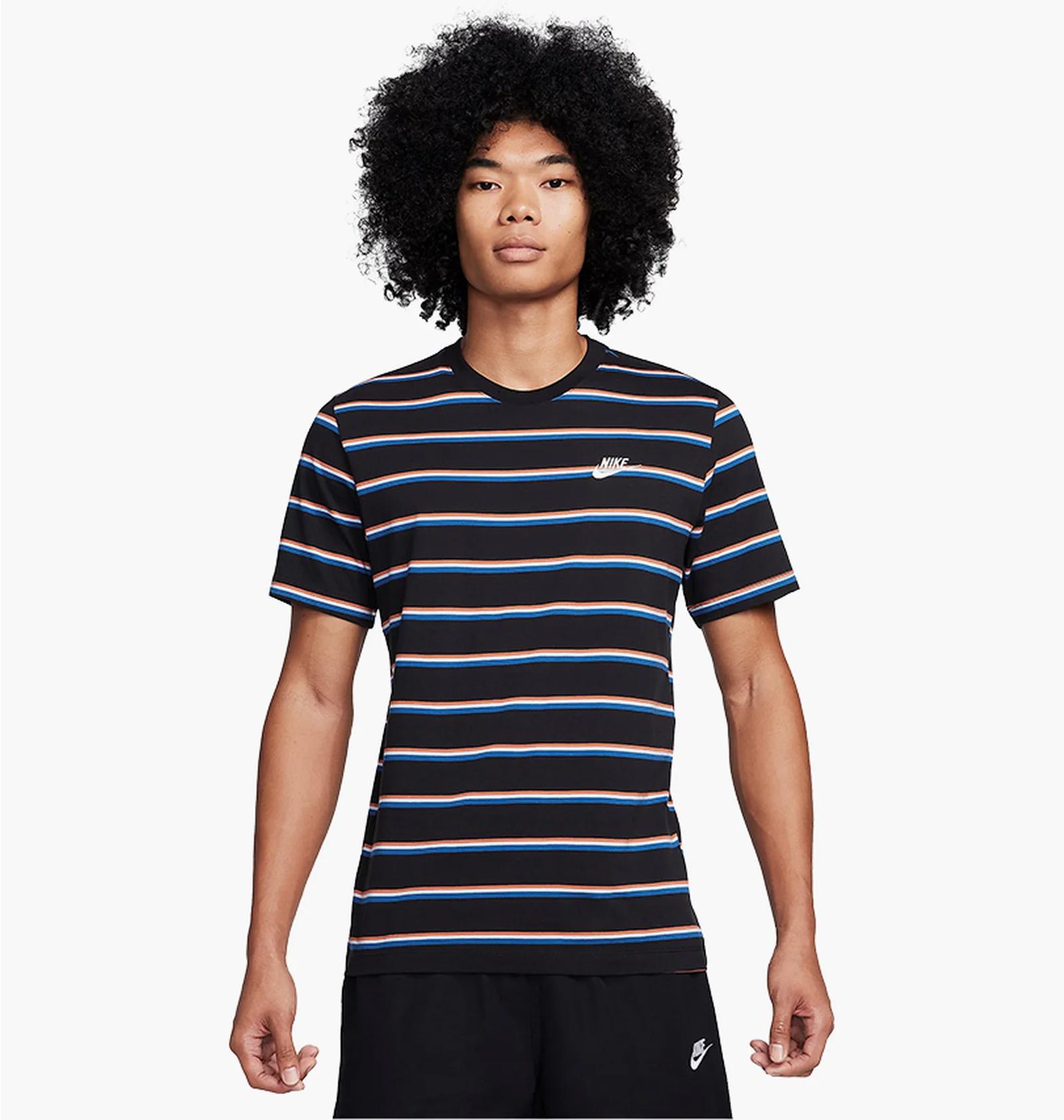 Футболка чоловіча Nike M Tee Club Stripe (DZ2985-011) — фото 1