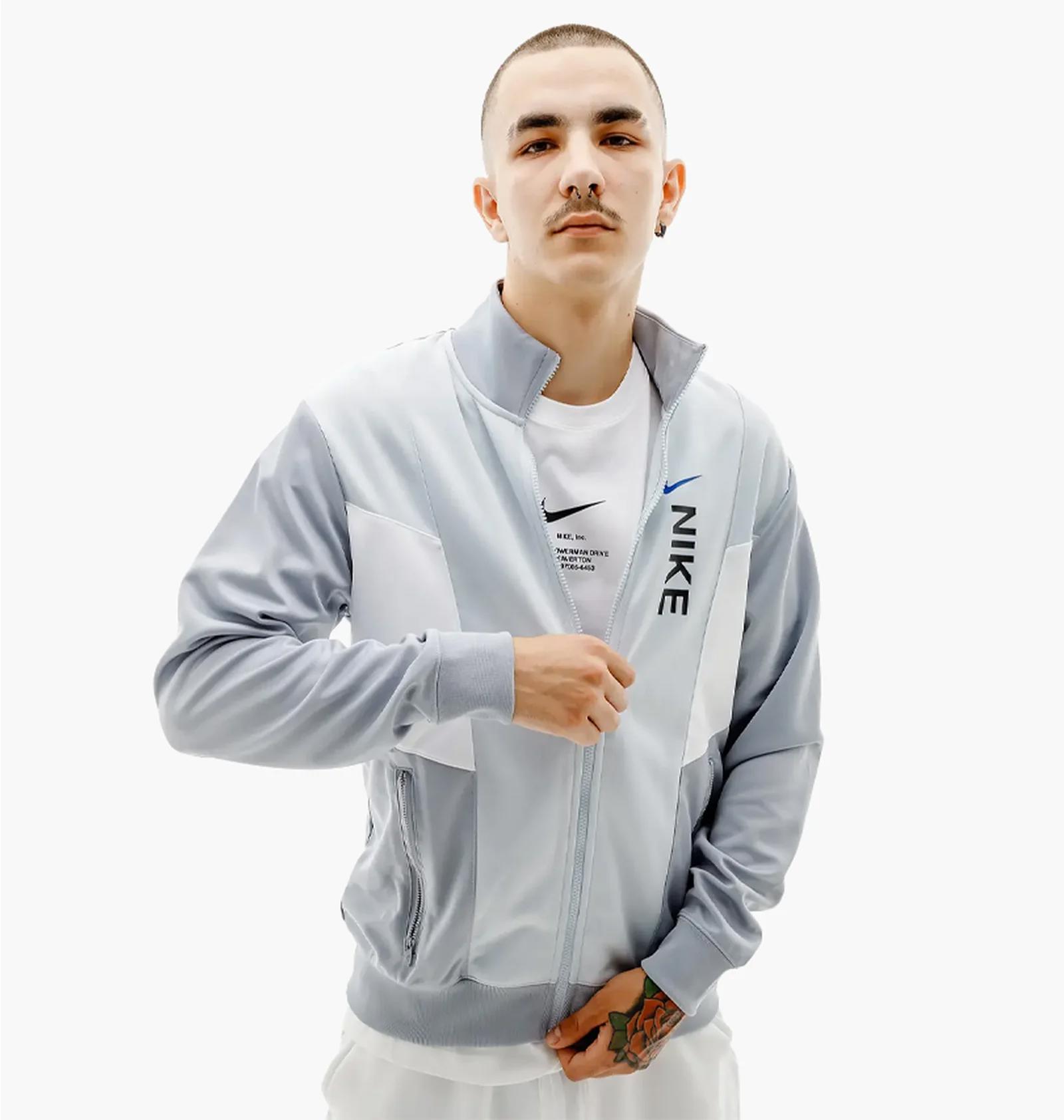 Кофта чоловіча Nike Nsw Hybrid Pk Tracktop Grey (FB1626-043) — фото 1