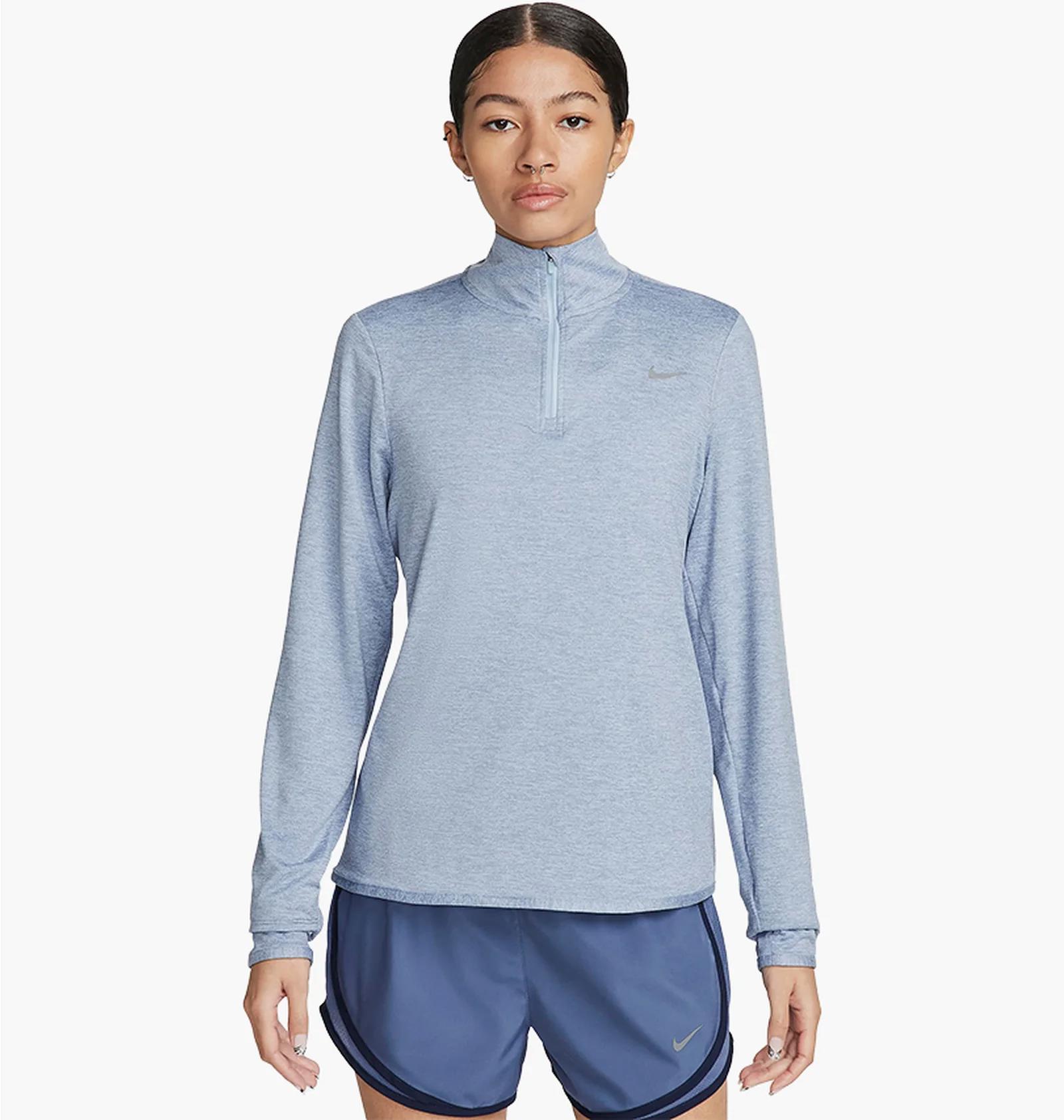 Кофта жіночі Nike Swift Element Uv Protection 1/4-Zip Running Top Light Blue (FB4316-440) — фото 1