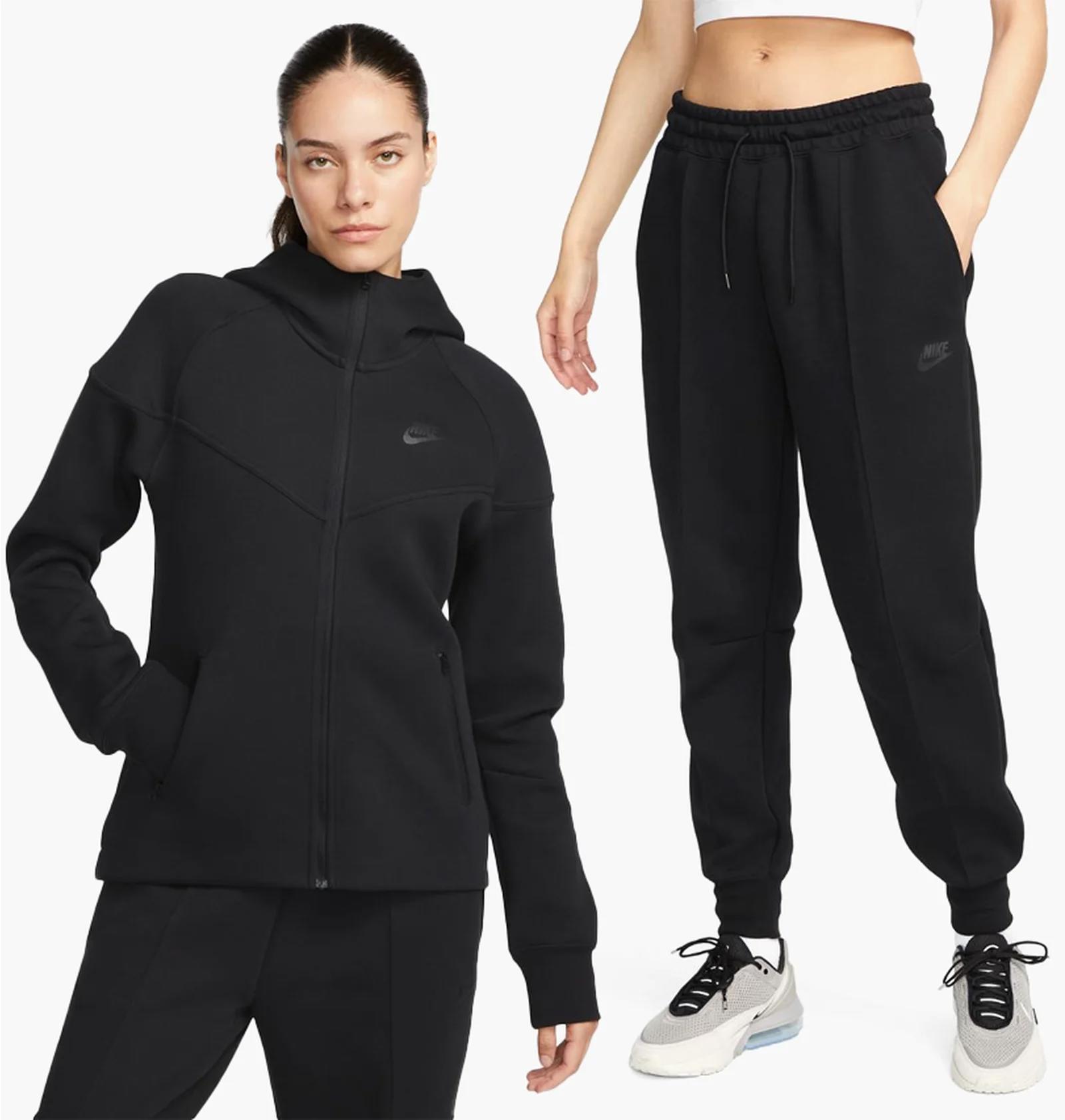 Спортивний костюм жіночий Nike Sportswear Tech Fleece Black (FB8338-010__FB8330-010) — фото 3