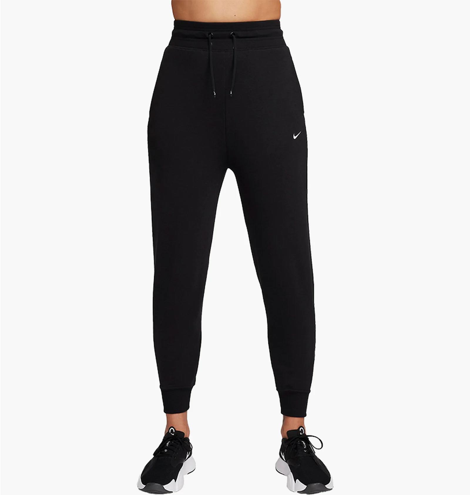 Брюки жіночі Nike Dri-Fit One High-Waisted 7/8 French Terry Joggers (FB5434-010) — фото 1