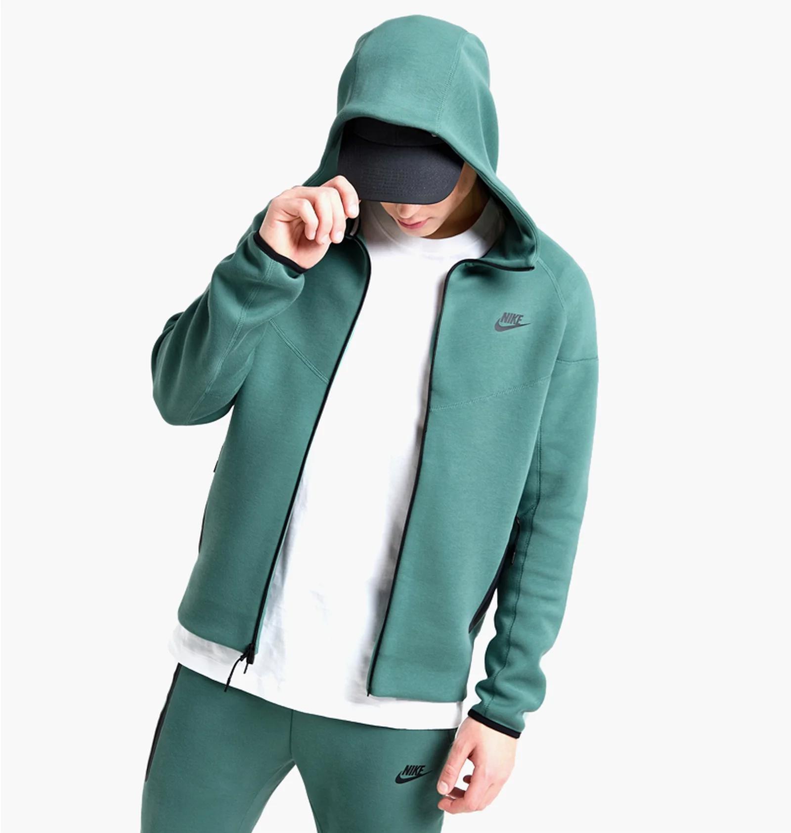 Кофта чоловіча Nike Tech Fleece Fz Wr Turquoise (FB7921-361) — фото 1