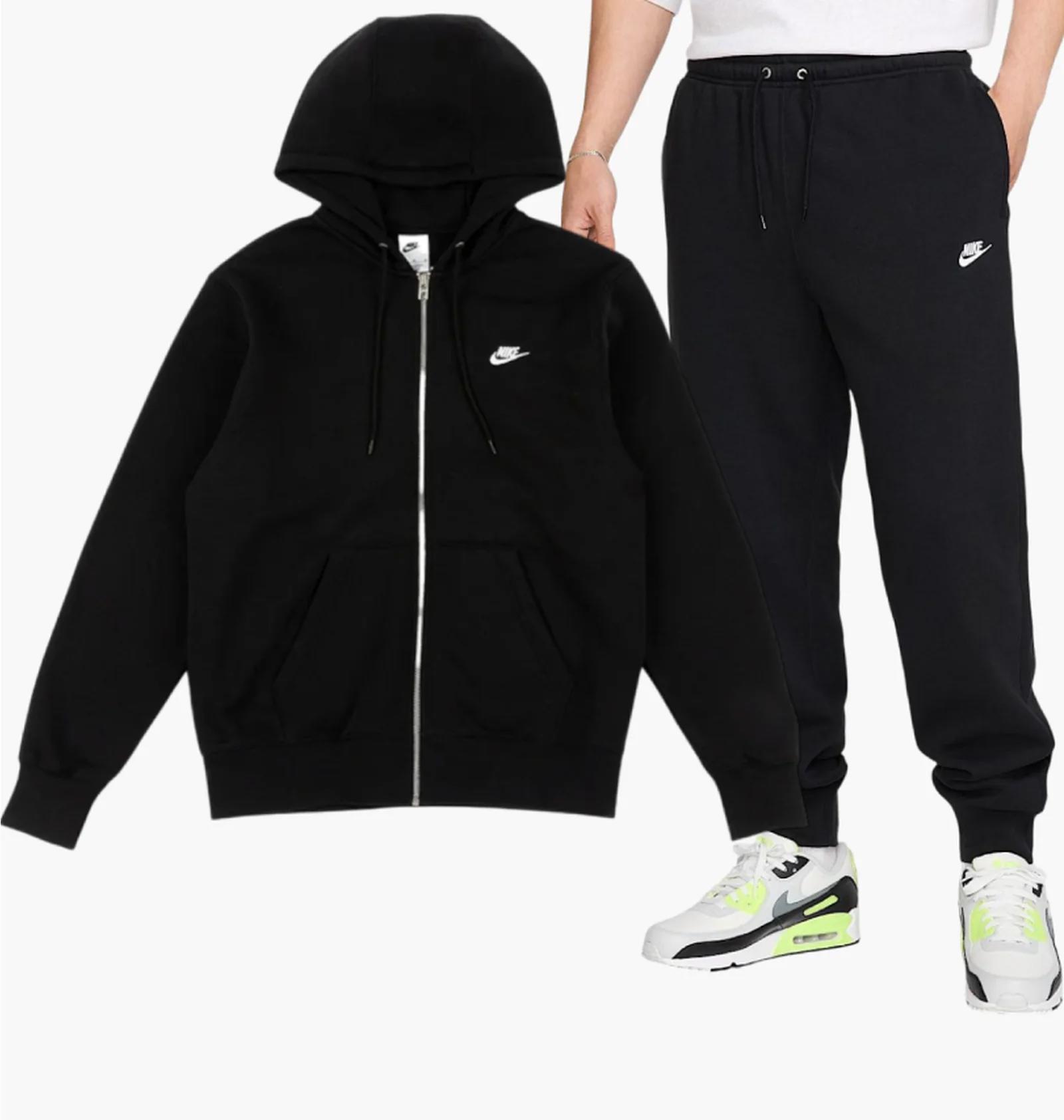 Спортивний костюм чоловічий Nike Club Bb Black (FN3861-010__FN3787-010) — фото 4
