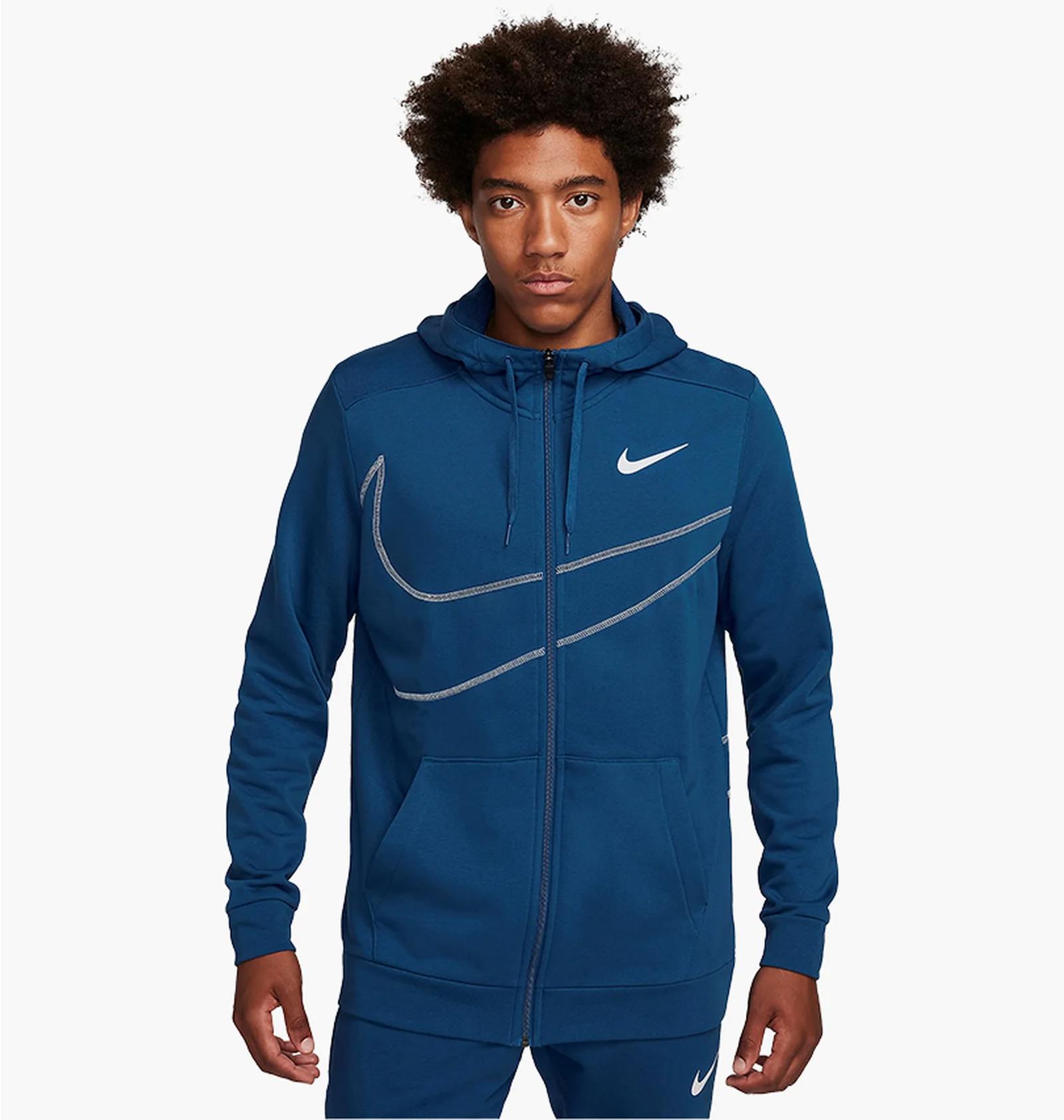 Кофта чоловіча Nike Dri-Fit Fleece Full-Zip Fitness Hoodie (FB8575-476) — фото 1