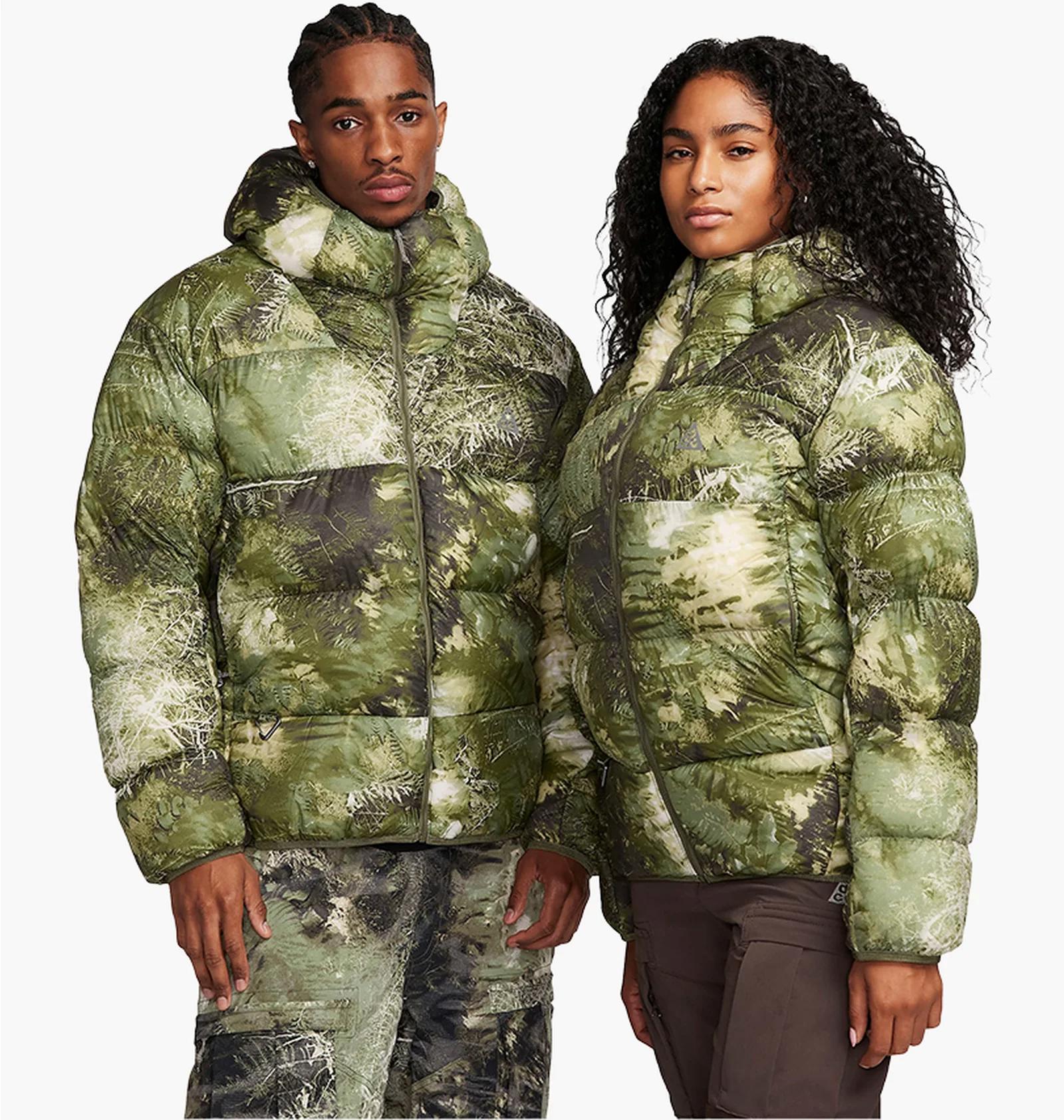Кофта унісекс Nike Acg Lunar Lake Puffer Therma-Fit Adv Loose Hooded Jacket Green (FB8121-386) — фото 1