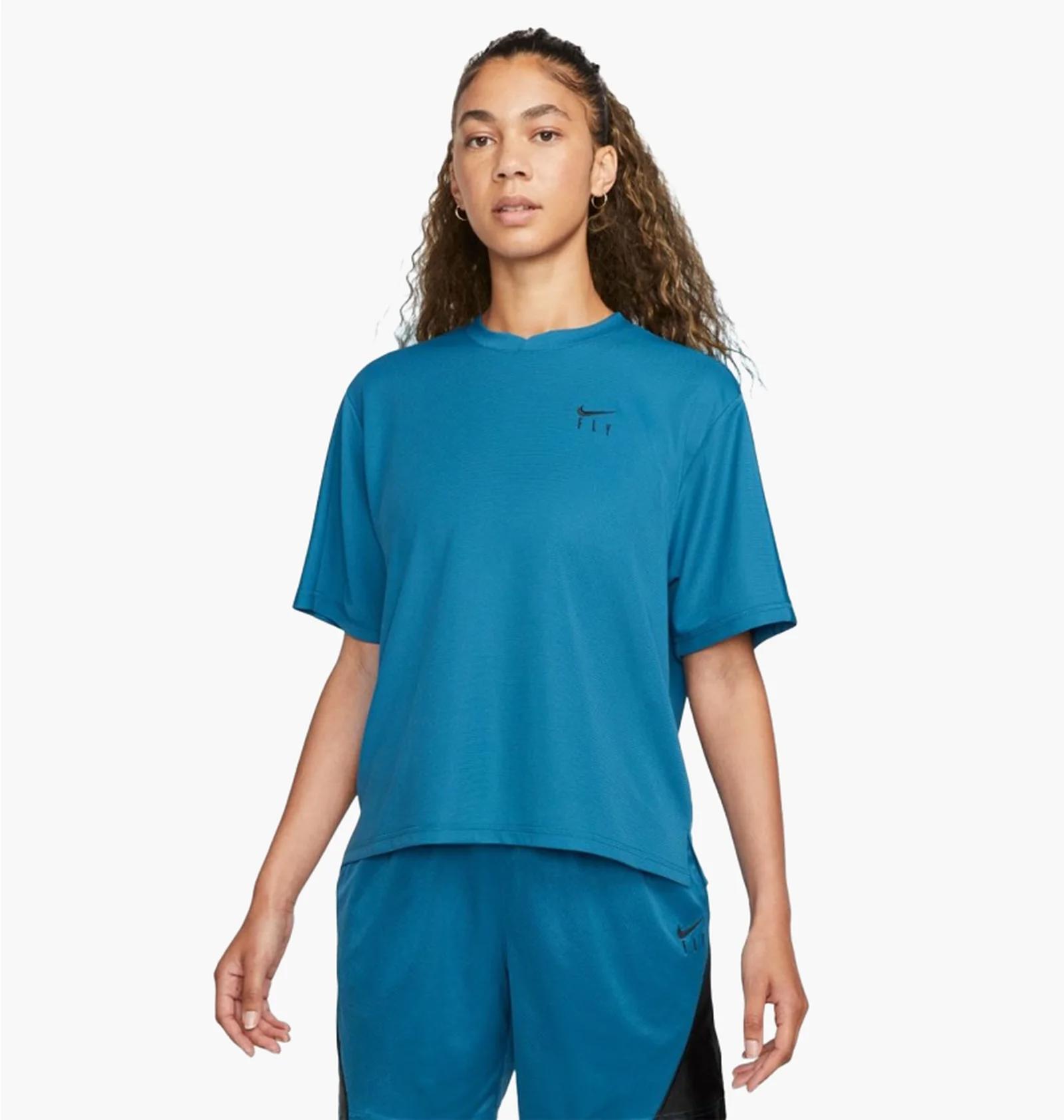 Футболка жіноча Nike Dri-Fit Warmup Blue (FB7992-457) — фото 1
