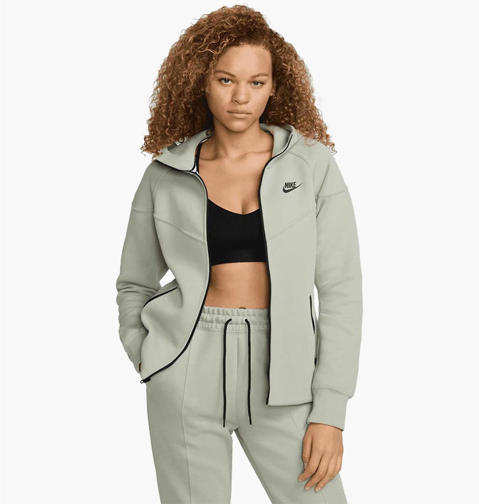 Кофта жіночі Nike Tech Fleece Windrunner Grey (FB8338-370) — фото 1