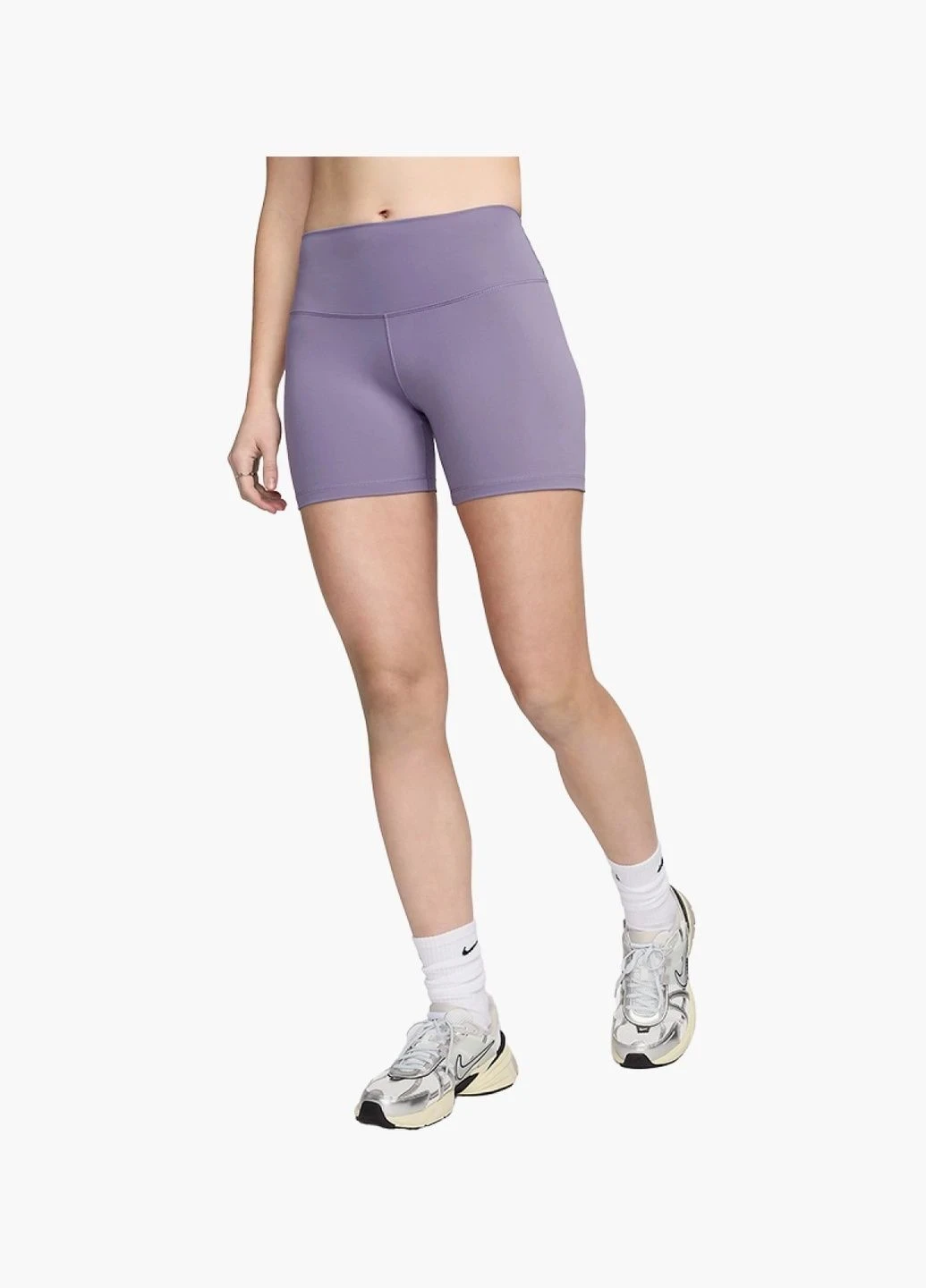 Шорти жіночі Nike One High-Waisted 5 Biker Shorts Violet (FN3211-509) — фото 1