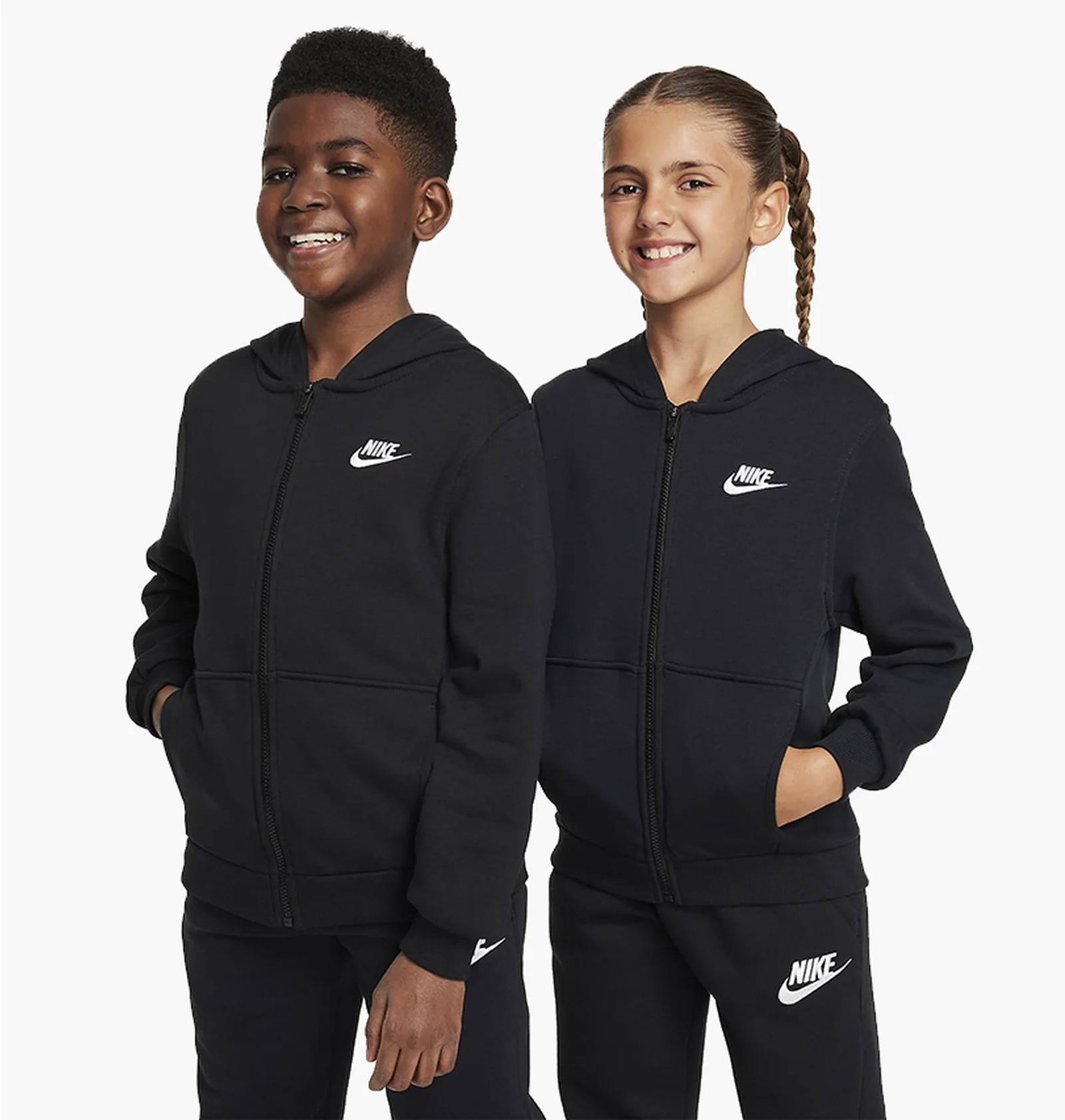 Светр дитячий Nike Club Fleece Older French Terry Full-Zip Hoodie (FD3017-010) — фото 1
