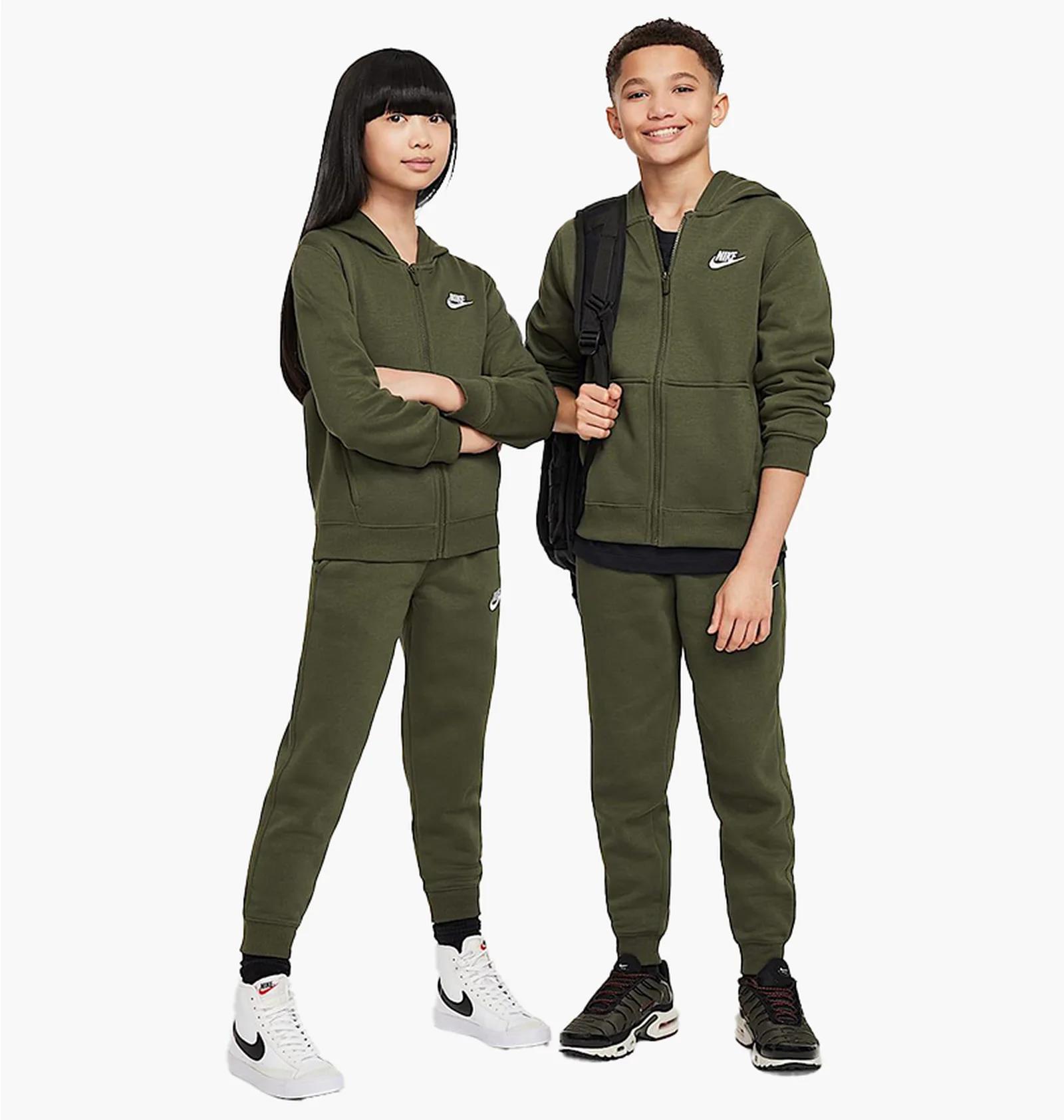 Спортивний костюм дитячий Nike Nsw Club Flc Fz Tracksuit Olive (FD3114-325) — фото 1