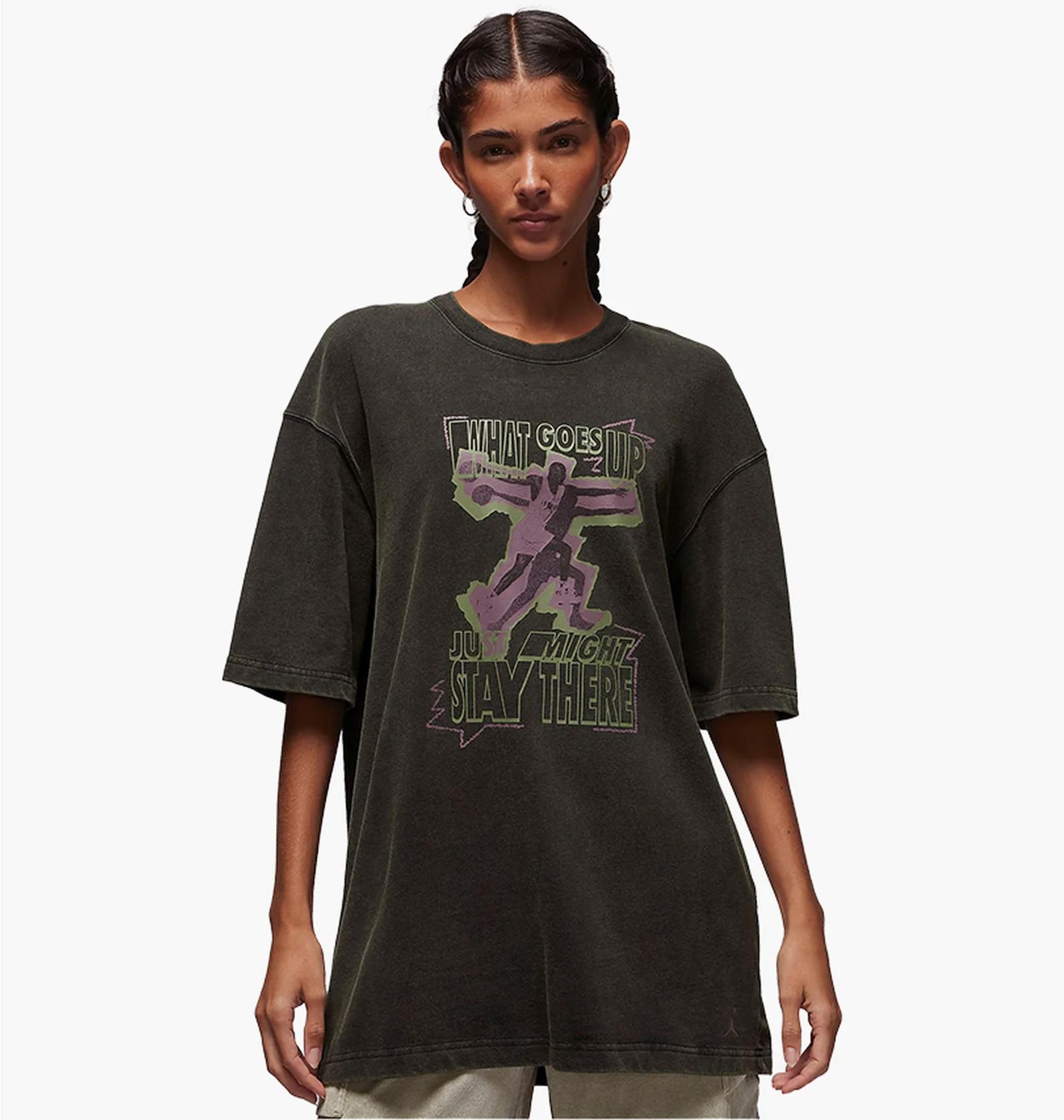 Футболка жіноча Nike Oversized T-Shirt Black (FD7208-010) — фото 3