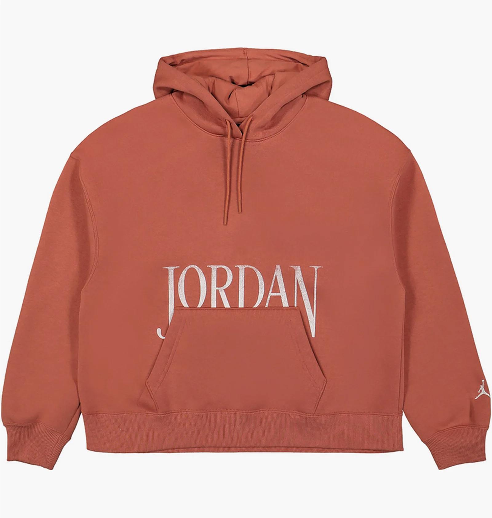 Кофта жіночі Jordan W Brooklyn Fleece Hoodie Orange (FN5434-209) — фото 1