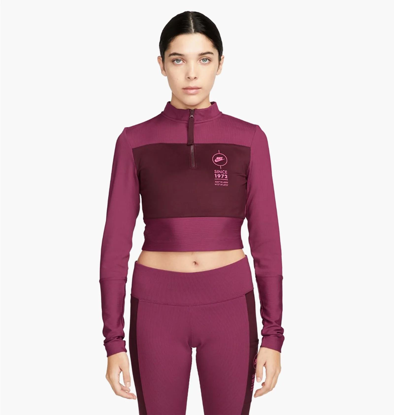 Кофта жіночі Nike W Nsw Top Ls Rib Su Violet (FD4236-653) — фото 1