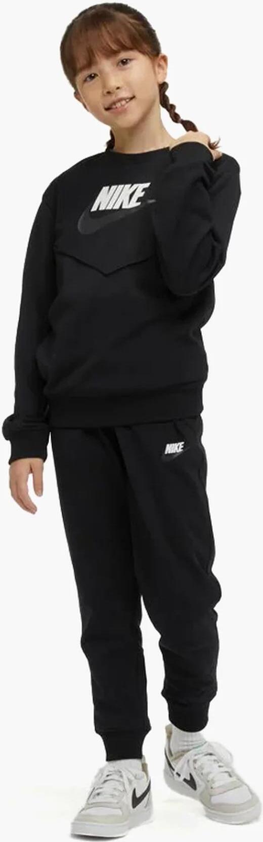 Спортивний костюм підлітковий K NSW TRACKSUIT POLY CREW HBR FD3090-010 Nike M Чорний — фото 2