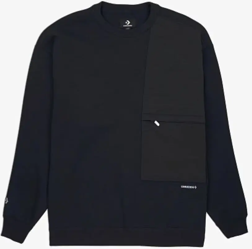 Чоловіча толстовка Converse WORDMARK CREW BLACK 10025997-001, 2XL — фото 2