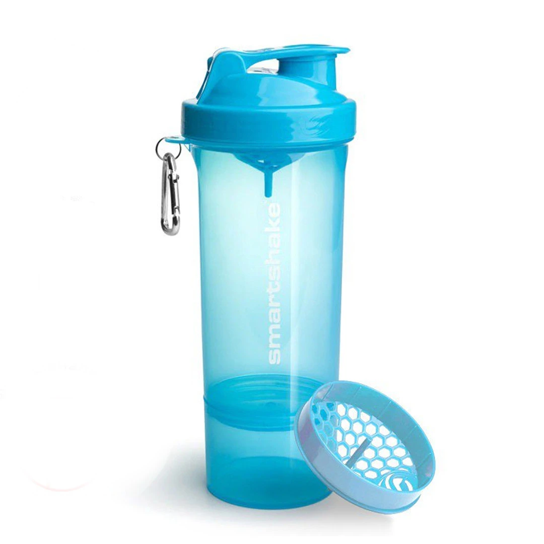 Шейкер спортивний SmartShake Slim 500ml Neon Blue — фото 1