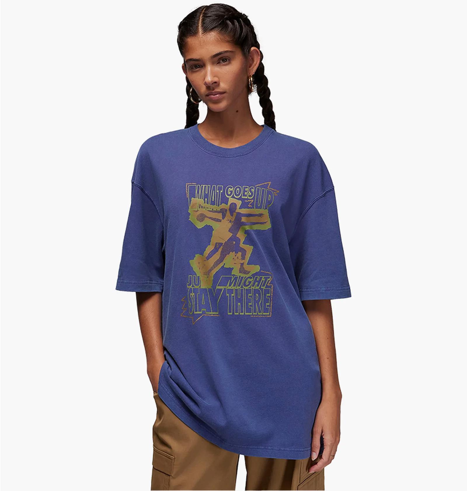 Футболка жіноча Jordan T-Shirt Oversized Heritage (FD7208-502) — фото 1