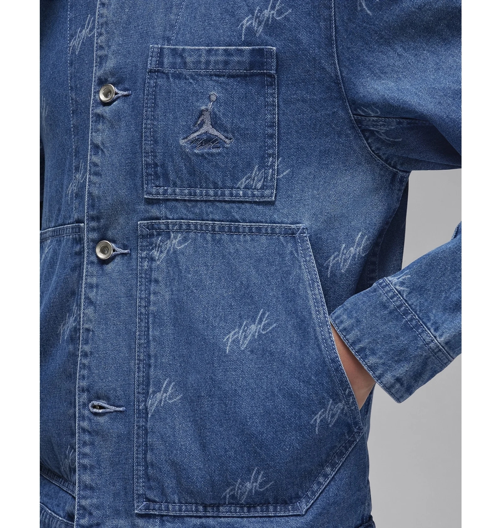 Куртка чоловіча Jordan Flight Heritage Demim-Jacke Blue (FN4649-436) — фото 10