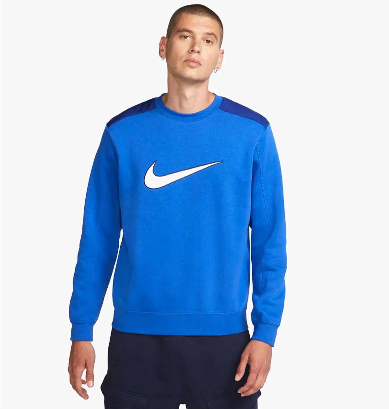 Кофта чоловіча Nike Crew Bb Blue (FN0245-480) — фото 1