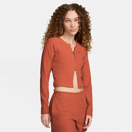 Кофта жіночі Nike W Nsw Chll Knt Rib Fz Crdgn (FN3682-825) — фото 1