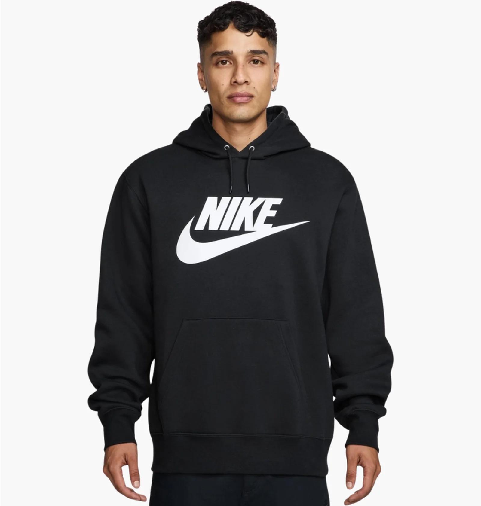 Кофта чоловіча Nike Club Bb Fz Black (FN3868-010) — фото 3