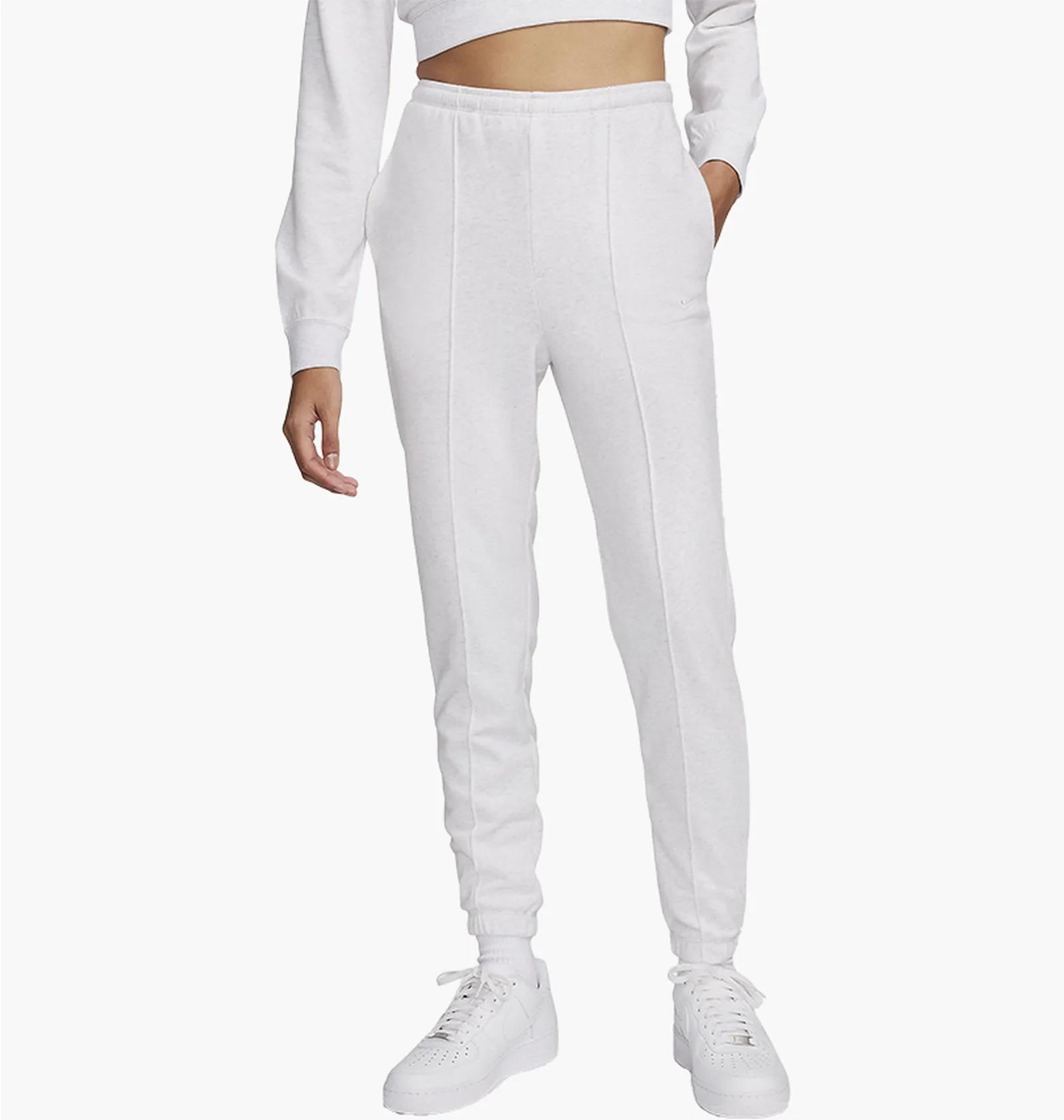 Брюки жіночі Nike Sportswear Chill Terry Woslim High-Waisted French Terry Sweatpants White (FN2434-051) — фото 1