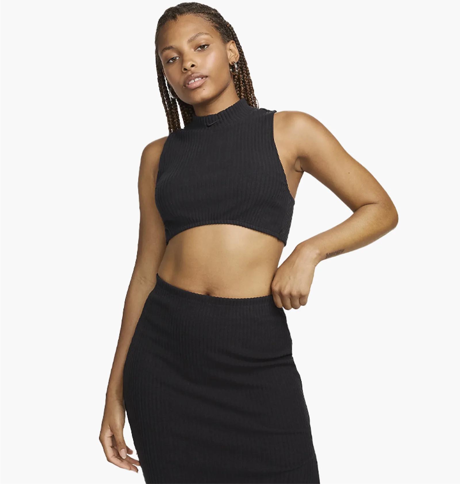 Спортивний топ жіночий Nike W Nsw Chll Knt Rib Crp Tnk (FN3677-010) — фото 4