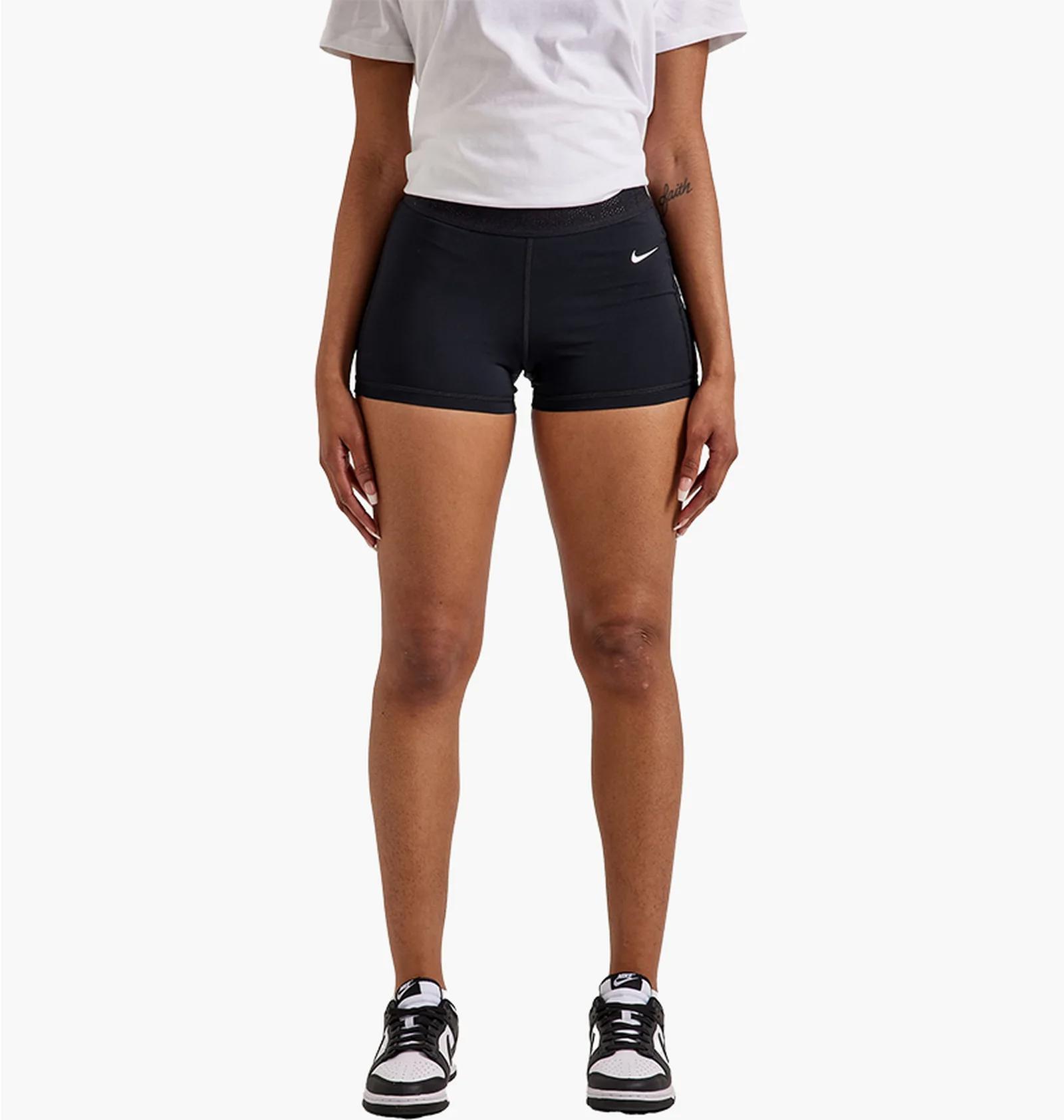 Шорти жіночі Nike Mid-Rise Mesh-Paneled Shorts Black (FN3336-010) — фото 1