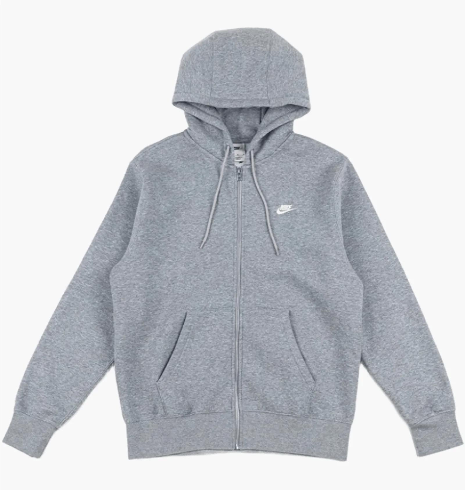 Кофта чоловіча Nike Club Fleece Grey (FN3861-063) — фото 1