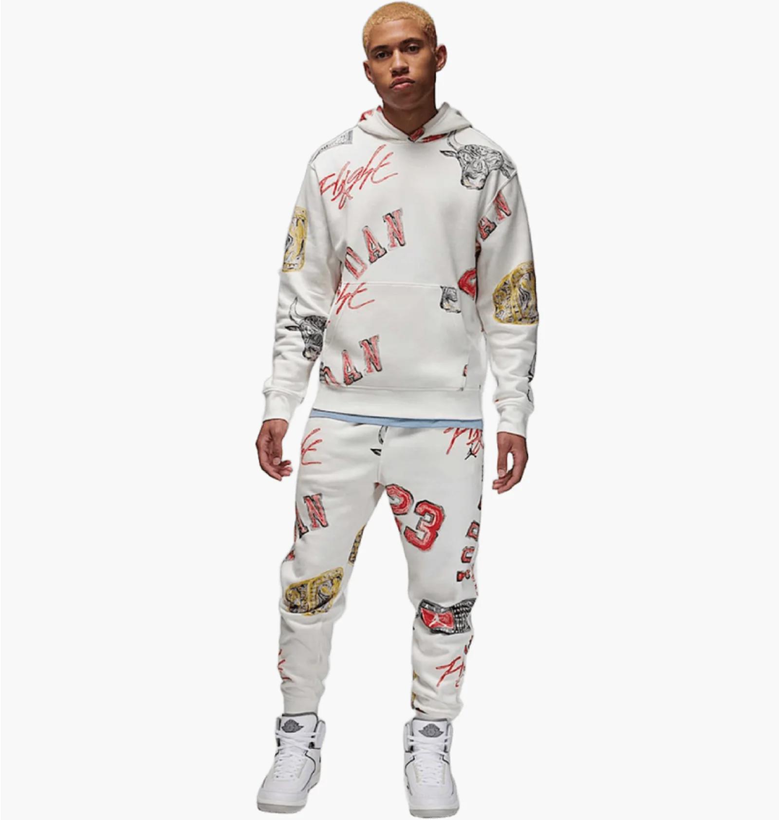 Спортивний костюм чоловічий Jordan Brooklyn Fleece White (FN4545-133__FN4547-133) — фото 1