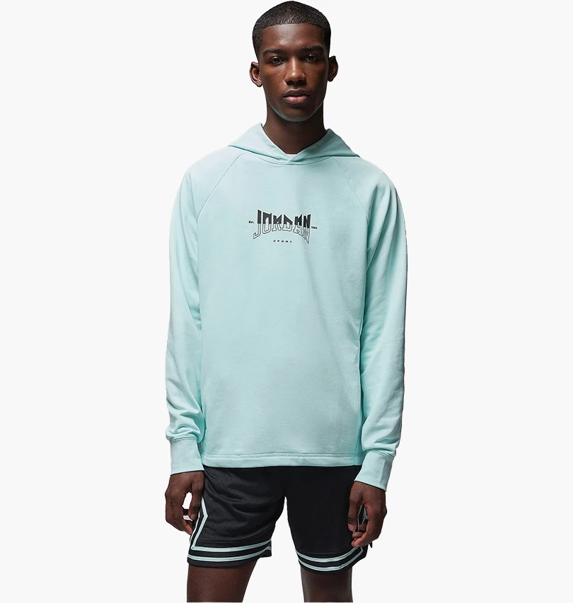 Кофта чоловіча Jordan Dri-Fit Sport Graphic Fleece Pullover Hoodie Light Blue (FQ6808-346) — фото 1