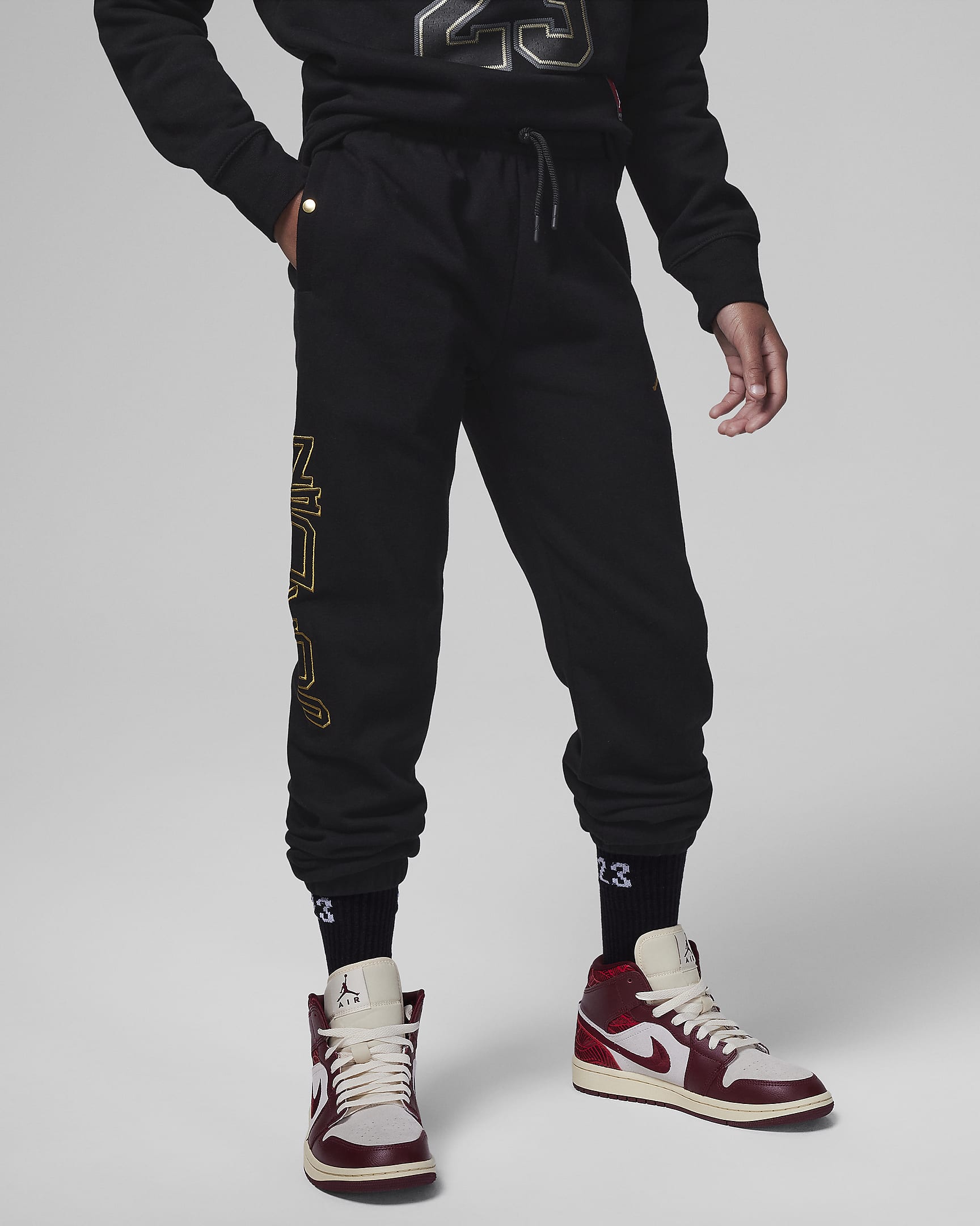 Брюки підліткові Jordan Take Flight Fleece Pants (FV5680-010) — фото 1