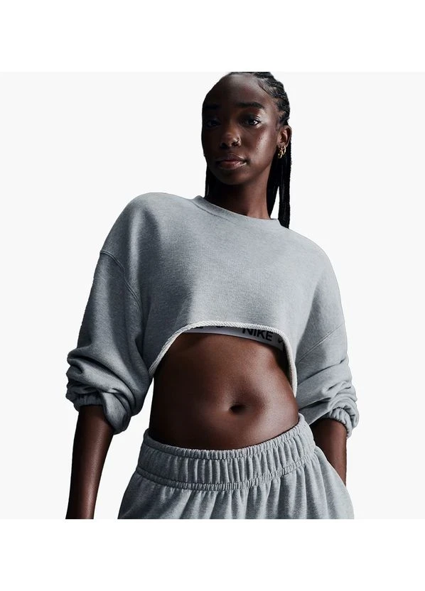 Кофта жіночі Nike Sportswearoversized French Terry Shrug Grey (FV7509-063) — фото 1