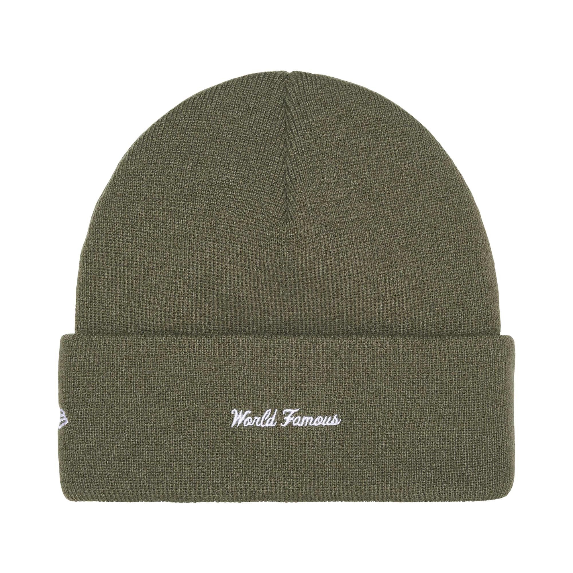 Шапка Supreme New Era Box Logo Beanie 'Olive' — фото 1