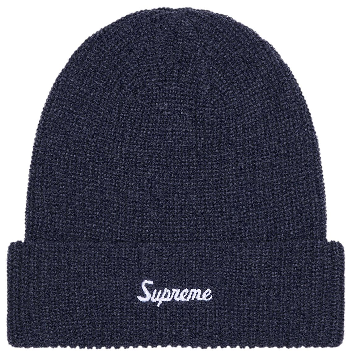 SUPREME LOOSE GAUGE BEANIE NAVY — фото 1