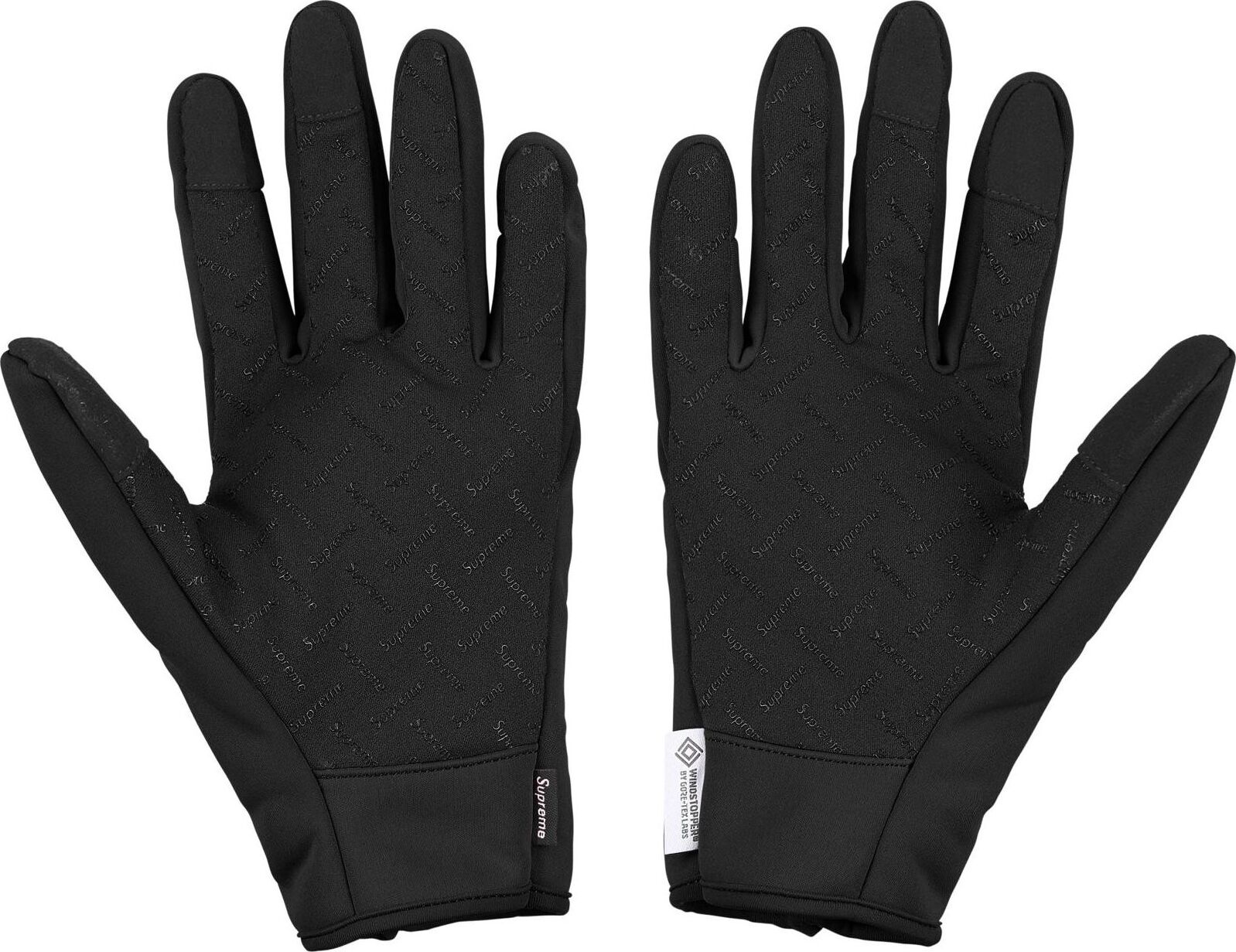 Рукавиці Supreme Windstopper Zip Gloves 'Black' L — фото 4