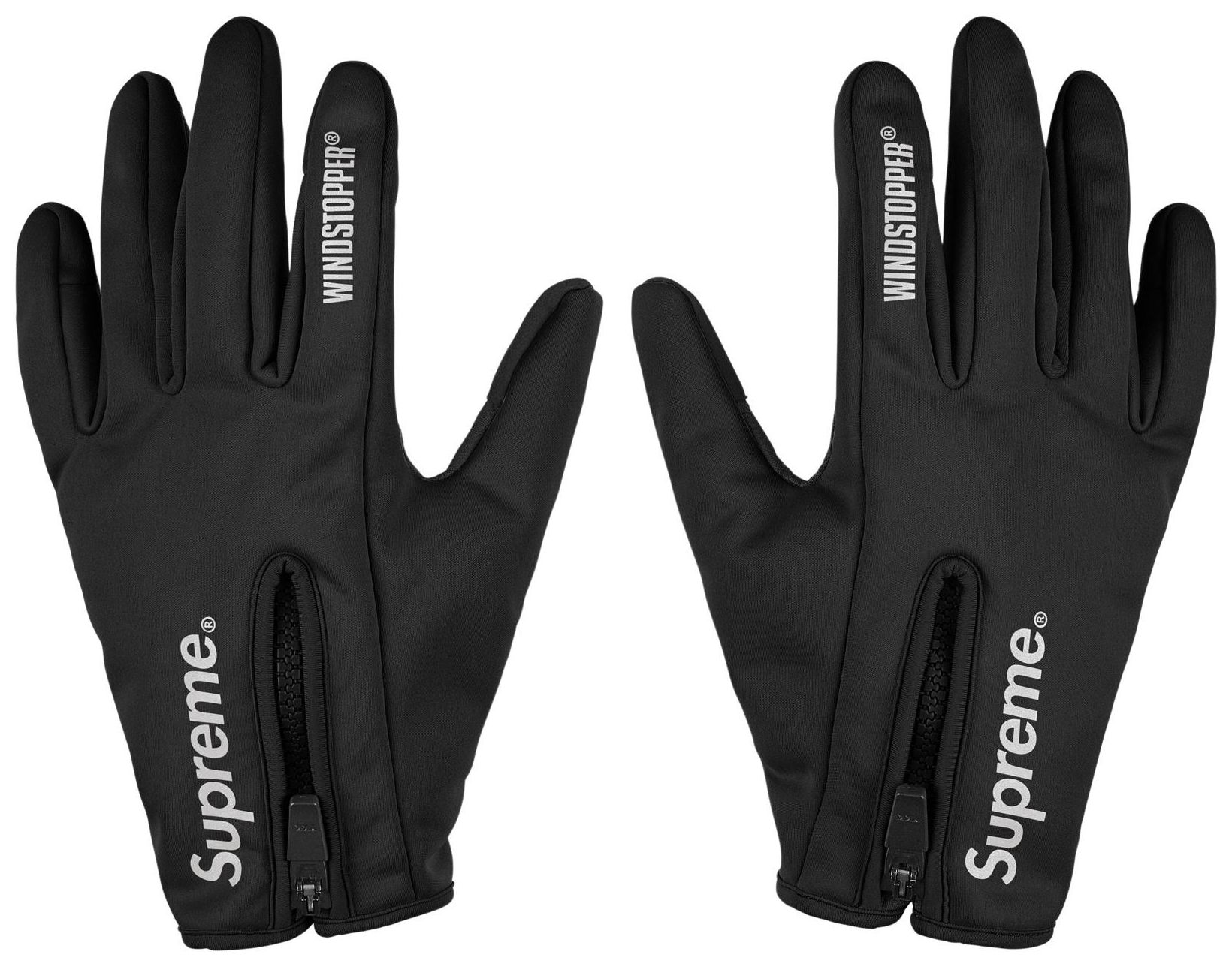 Рукавиці Supreme Windstopper Zip Gloves 'Black' L — фото 1