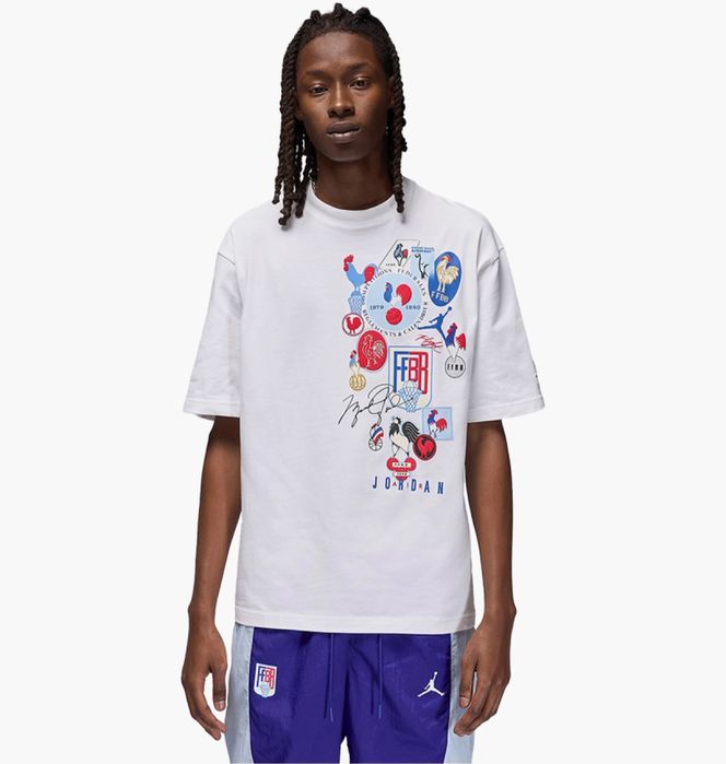 Футболка JORDAN T-SHIRT SPORT BASKETBALL WHITE — фото 1