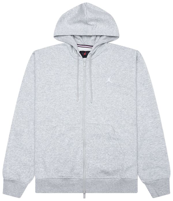 Air Jordan Brooklyn Full-Zip Hoodie 'Grey Heather/White' — фото 1
