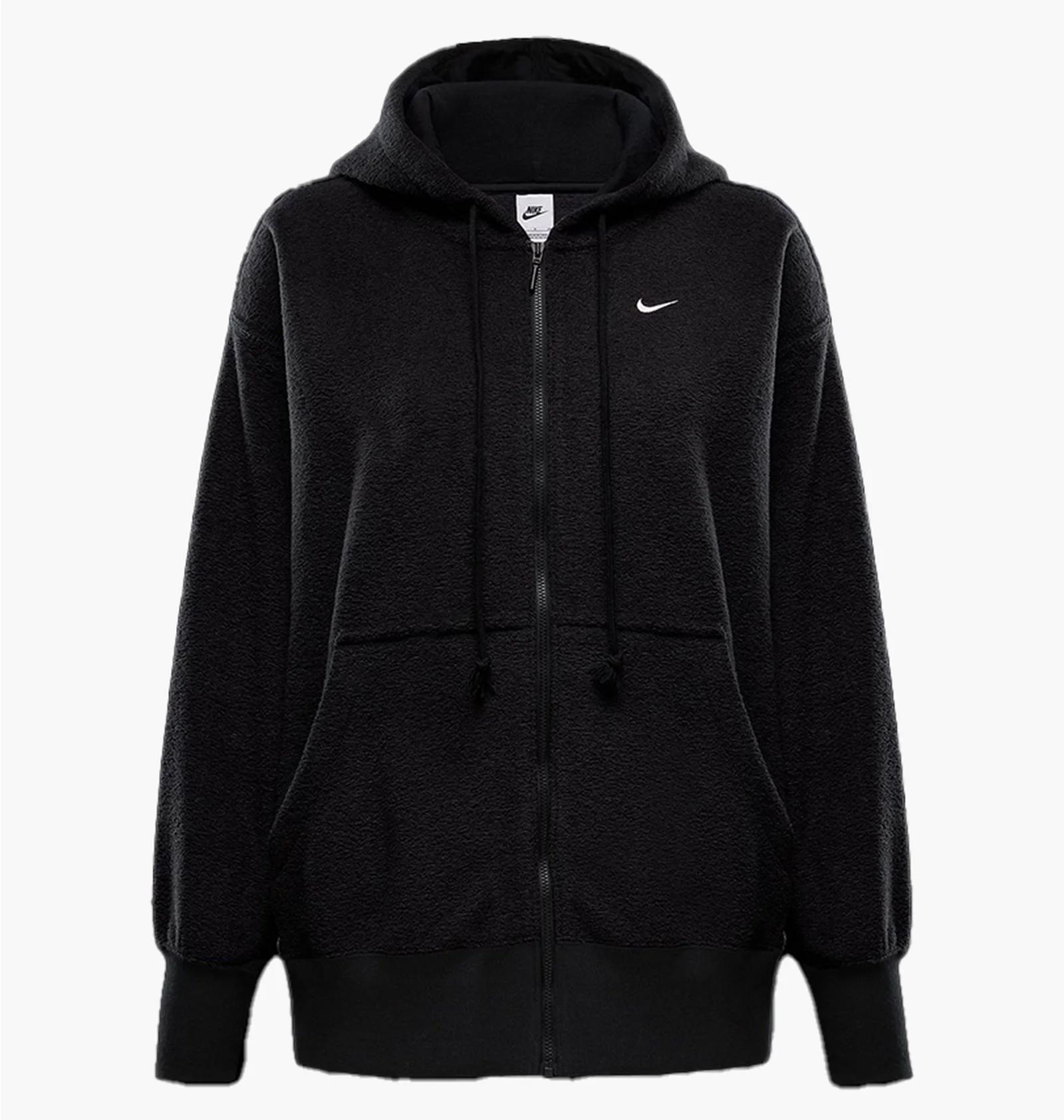 Кофта жіночі Nike W Nsw Phnx Plsh Fz Hdy Black (FZ1267-010) — фото 1