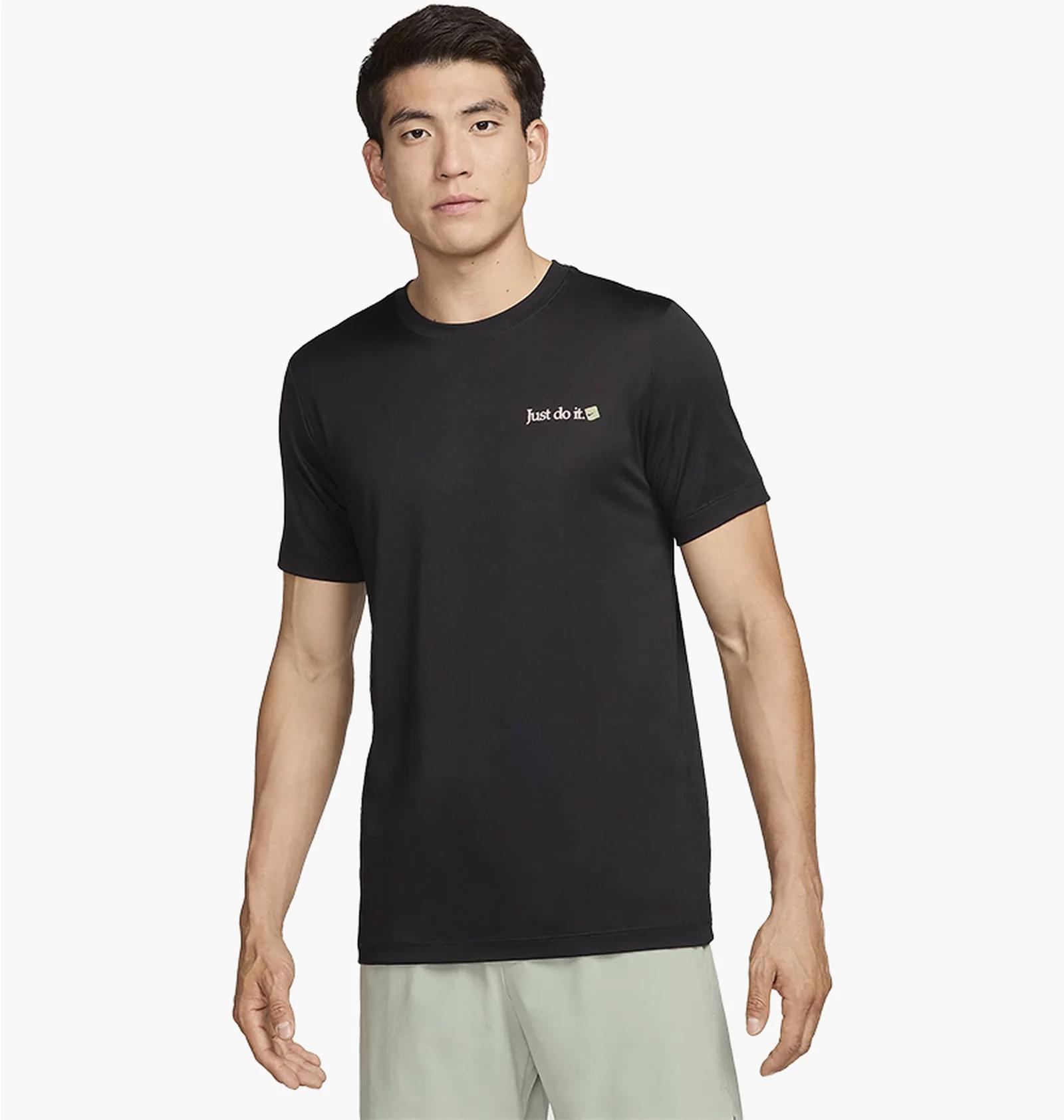 Футболка чоловіча Nike Dri-Fit Fitness T-Shirt Black (FZ8044-010) — фото 1