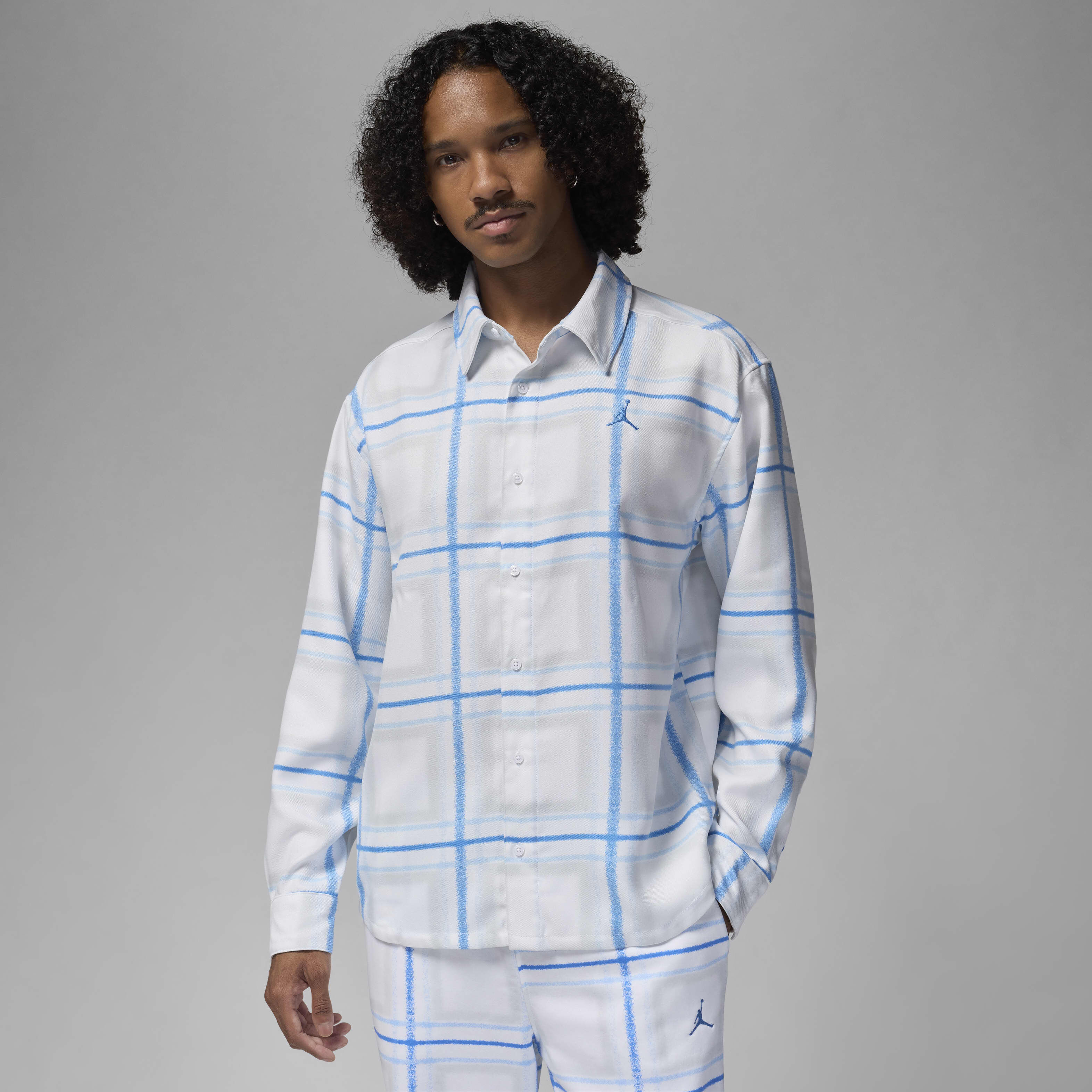 Кофта чоловіча Jordan Essentials Checked Flannel Top (FZ8759-100) — фото 1