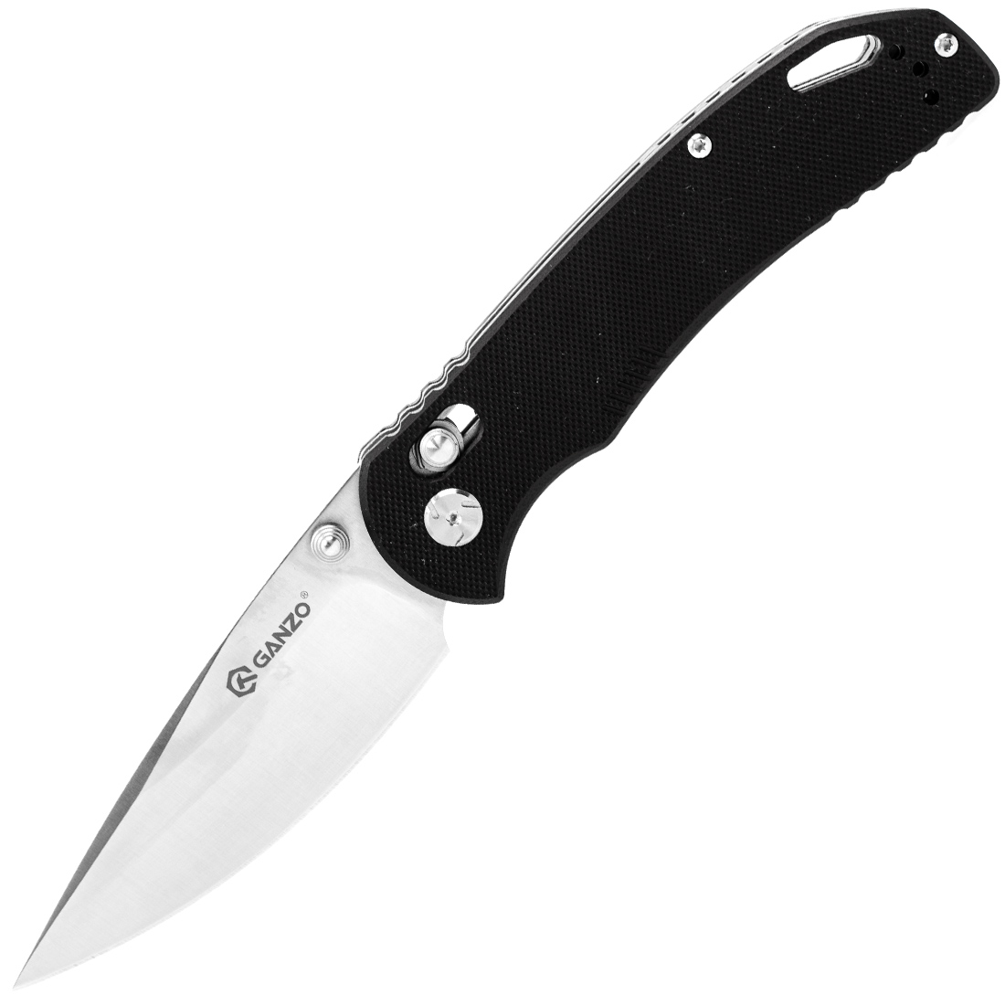 Ніж складаний туристичний Ganzo G7531 (8.9 см) 440С / G10 чорний — фото 1