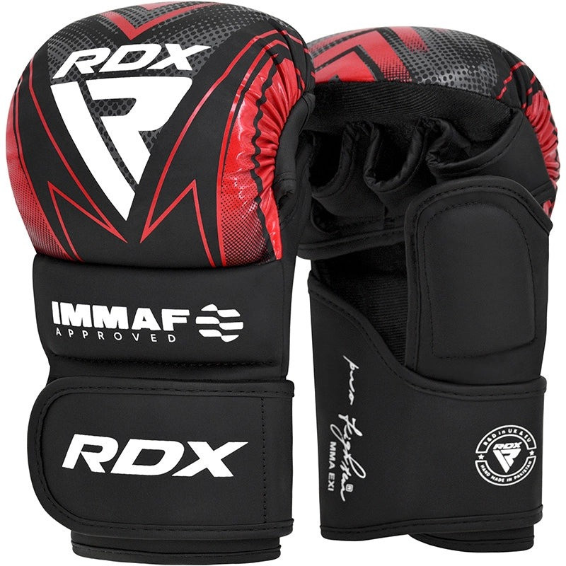 Рукавиці для ММА (Греплінгові рукавички) RDX схвалено IMMAF XL Red — фото 1