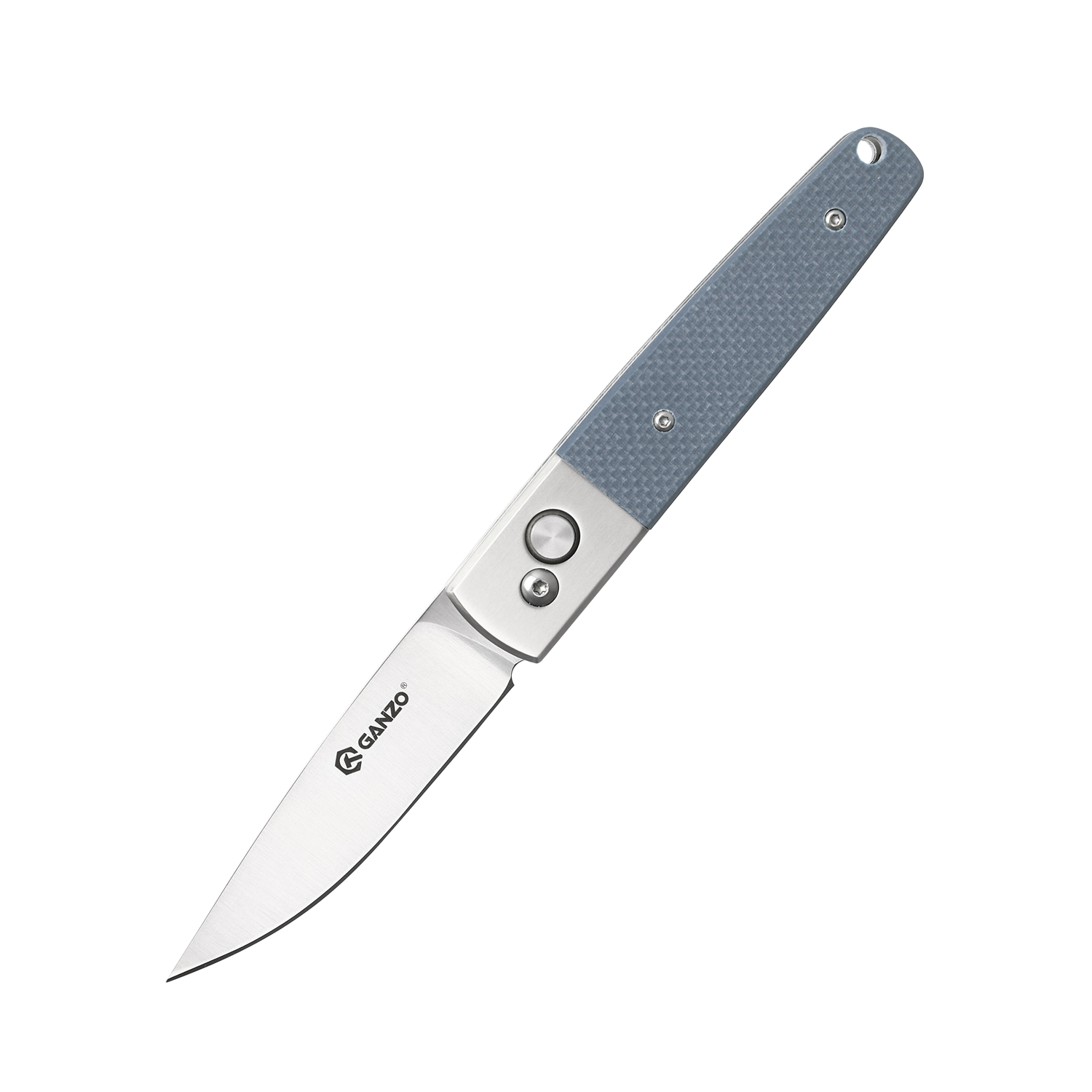 Ніж складаний туристичний Ganzo G7211 (8.5 см) 440С / G10 сірий — фото 1