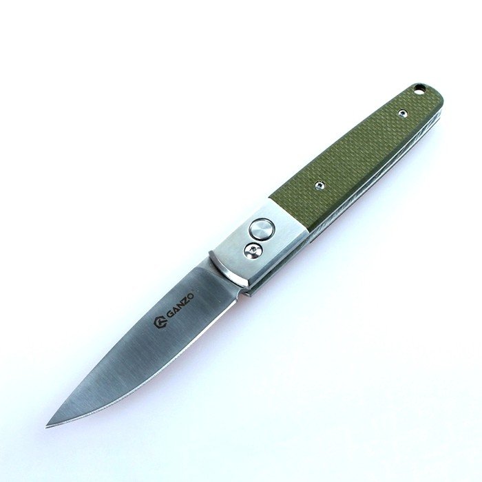 Ніж складаний туристичний Ganzo G7211 (8.5 см) 440C / G10 зелений — фото 2