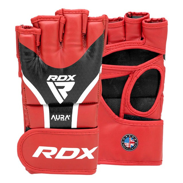 Рукавиці для ММА RDX AURA PLUS T-17 Red/Black XL — фото 1