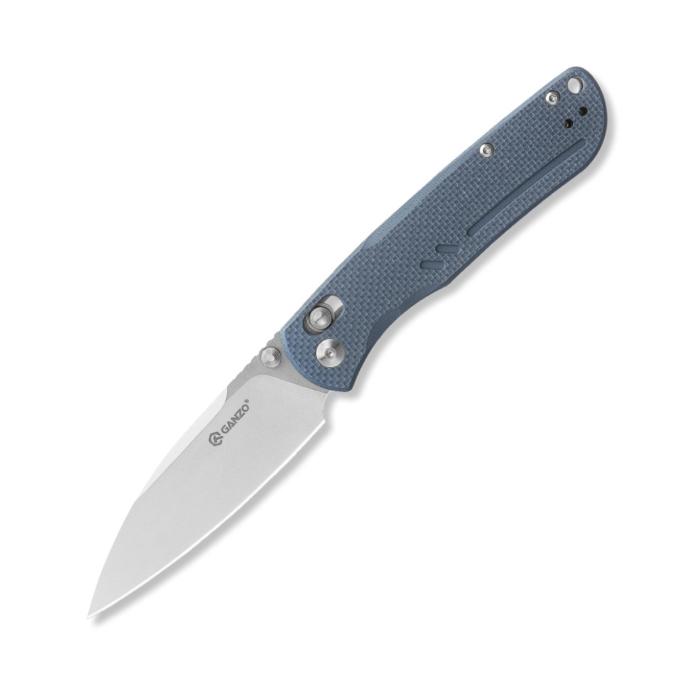 Ніж складаний туристичний Ganzo G771 (8.8 см) D2 / G10 сірий — фото 1